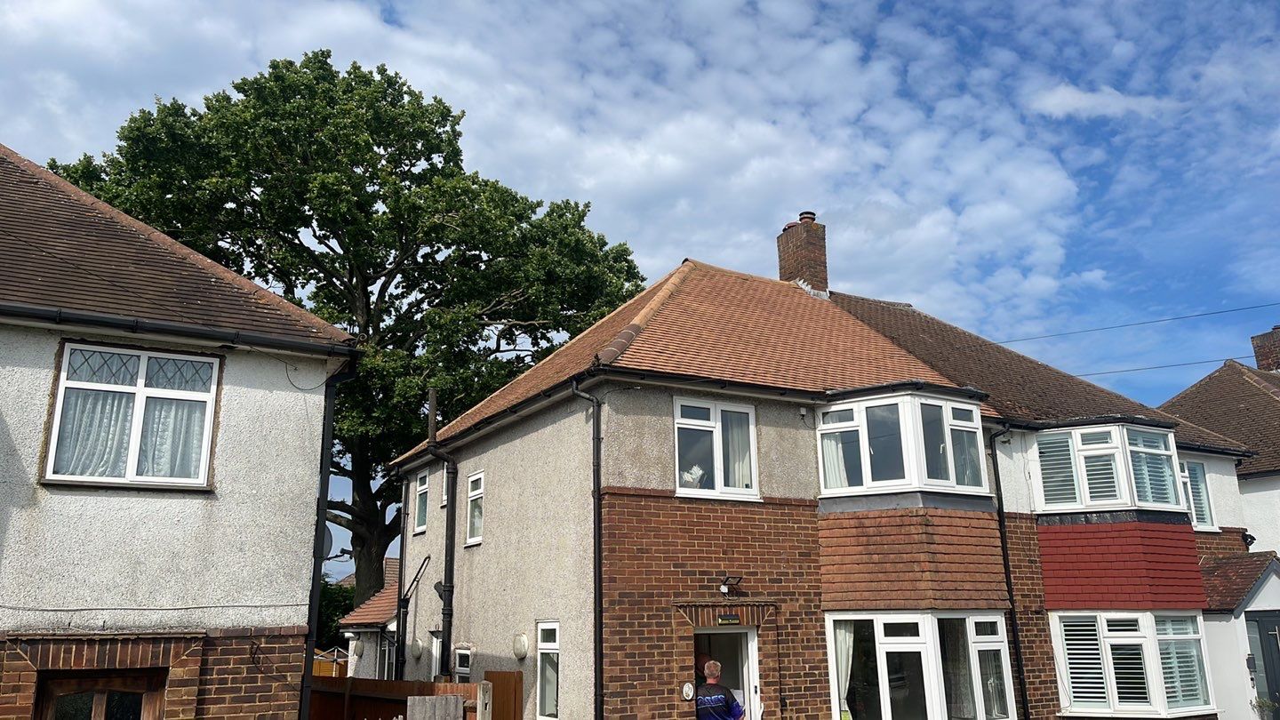 Roof Clean  - Moss Removal - Gutter Clean using Honda 15lpm Low Pressure Washing Machine by Ges Exterior Cleaning ltd
