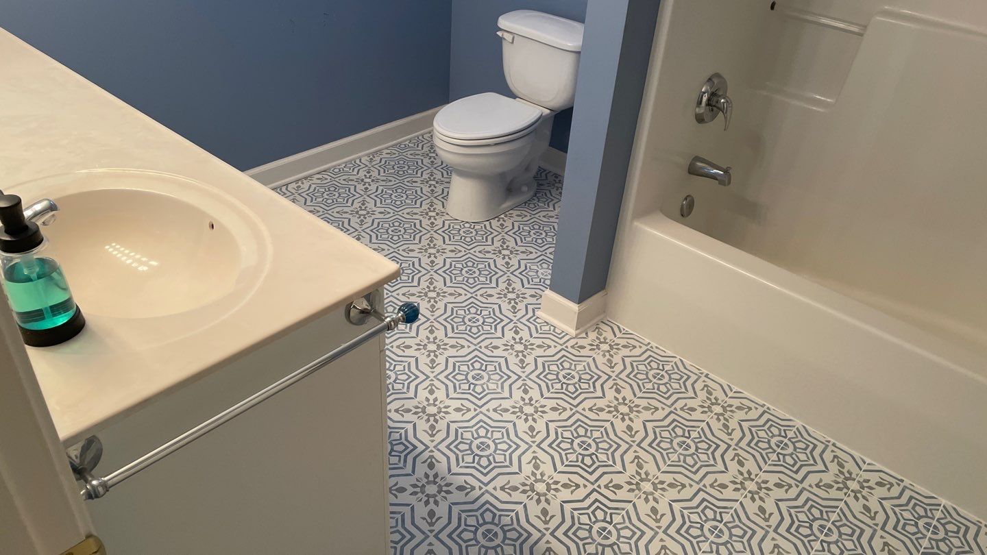 Bathroom Remodel using Tile by Footprints Floors of Coastal Carolina
