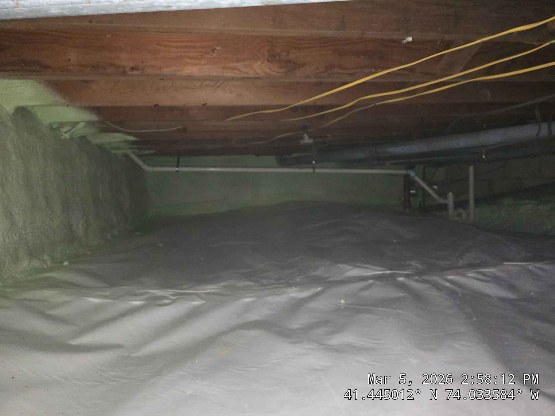 Attic Insulation using open cell spray foam by NYS Foam & Energy