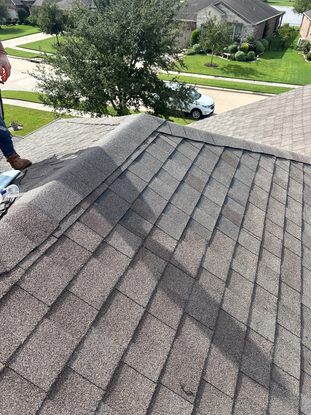 Hail Damage using Owen's Corning Duration (Lifetime) Shingles by Roof Repair Company