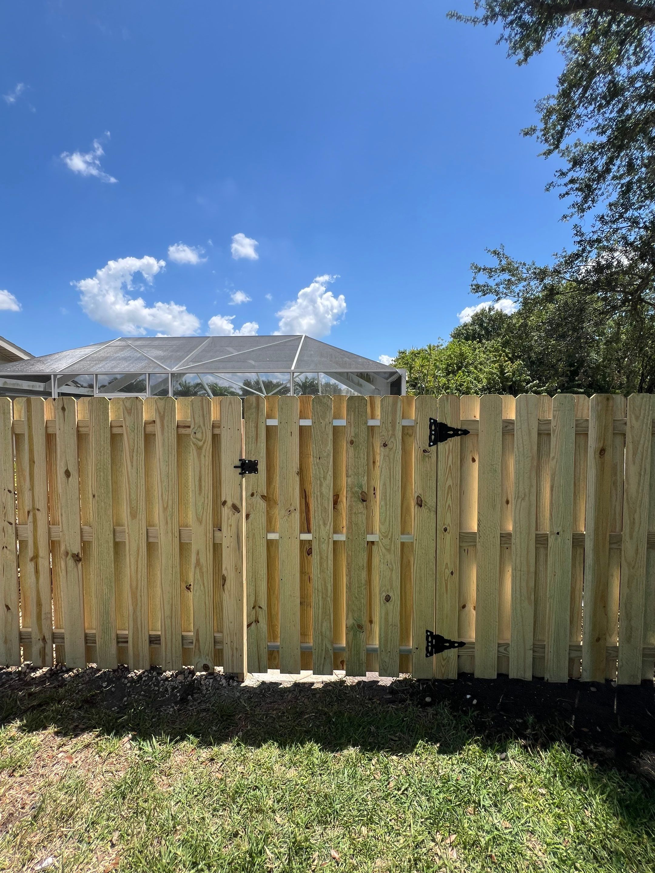 Wood Fence Installation using Shadowbox Wood Fence by Asap fence and gates, LLC
