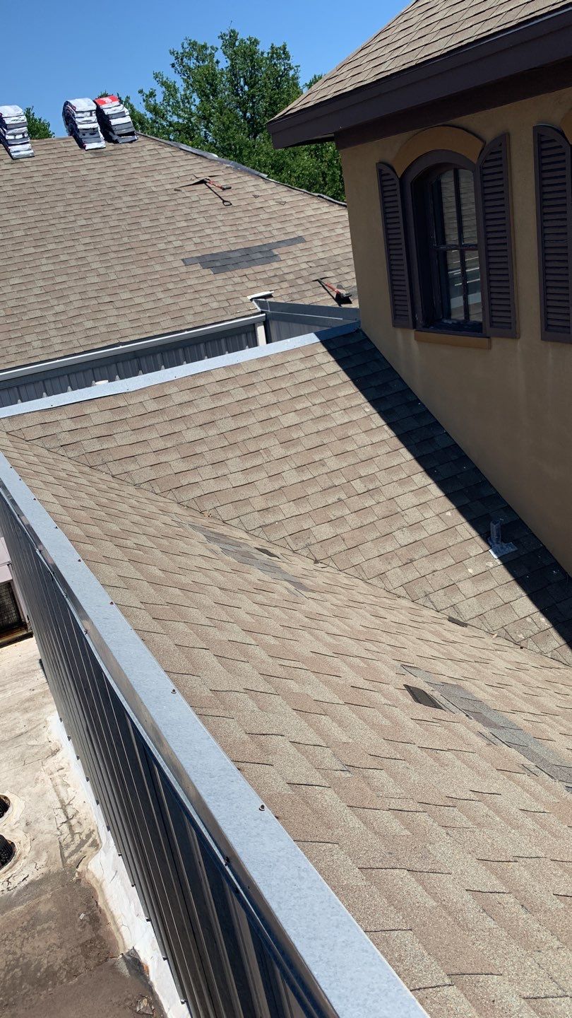 Commercial Roof Installation using GAF Shingles in Dallas Texas by Elite Roofing LLC