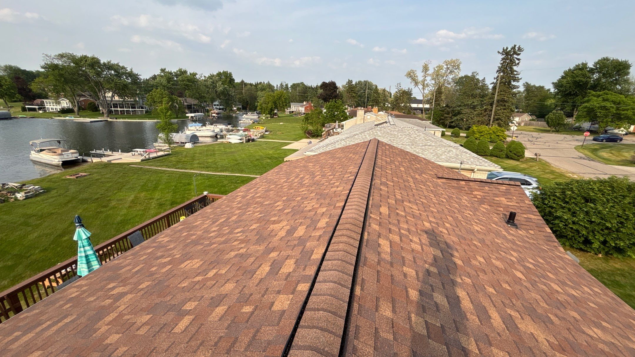 Roof Replacement using Owens Corning Desert Rose by 180 Contractors