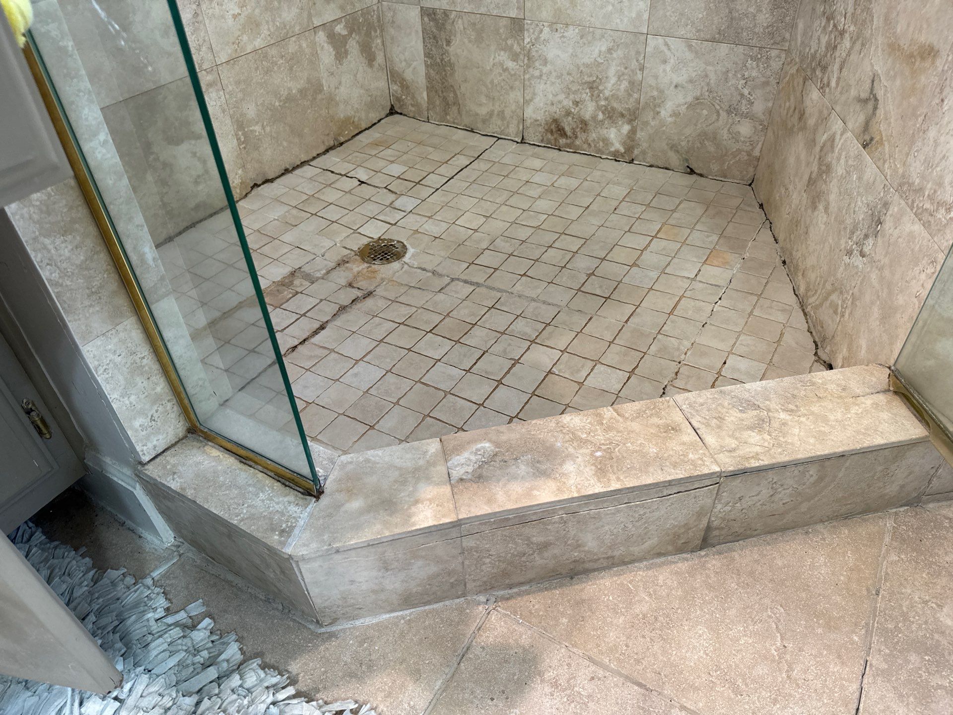 Shower floor repair by Prudencio