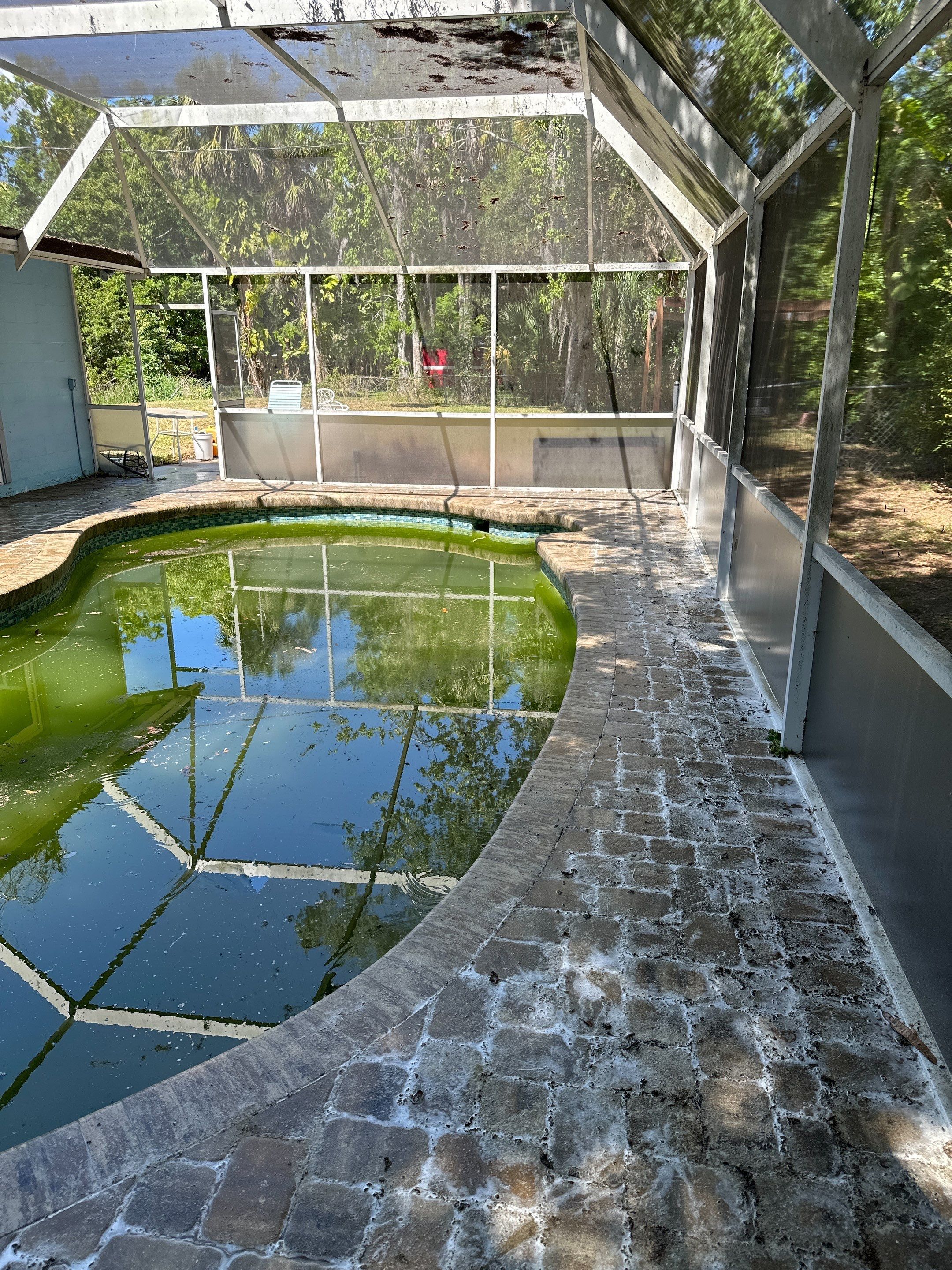 Paver Pool Deck Cleaning in Fair Oaks, Bradenton, FL | Sunshine AquaWash by Sunshine AquaWash