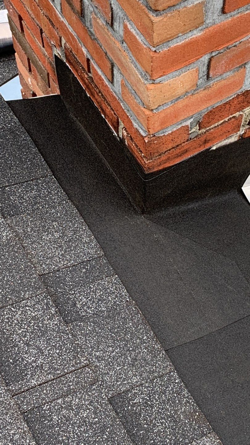 Residential Roofing Repair using Chimney Flashing by A Plus Exterior