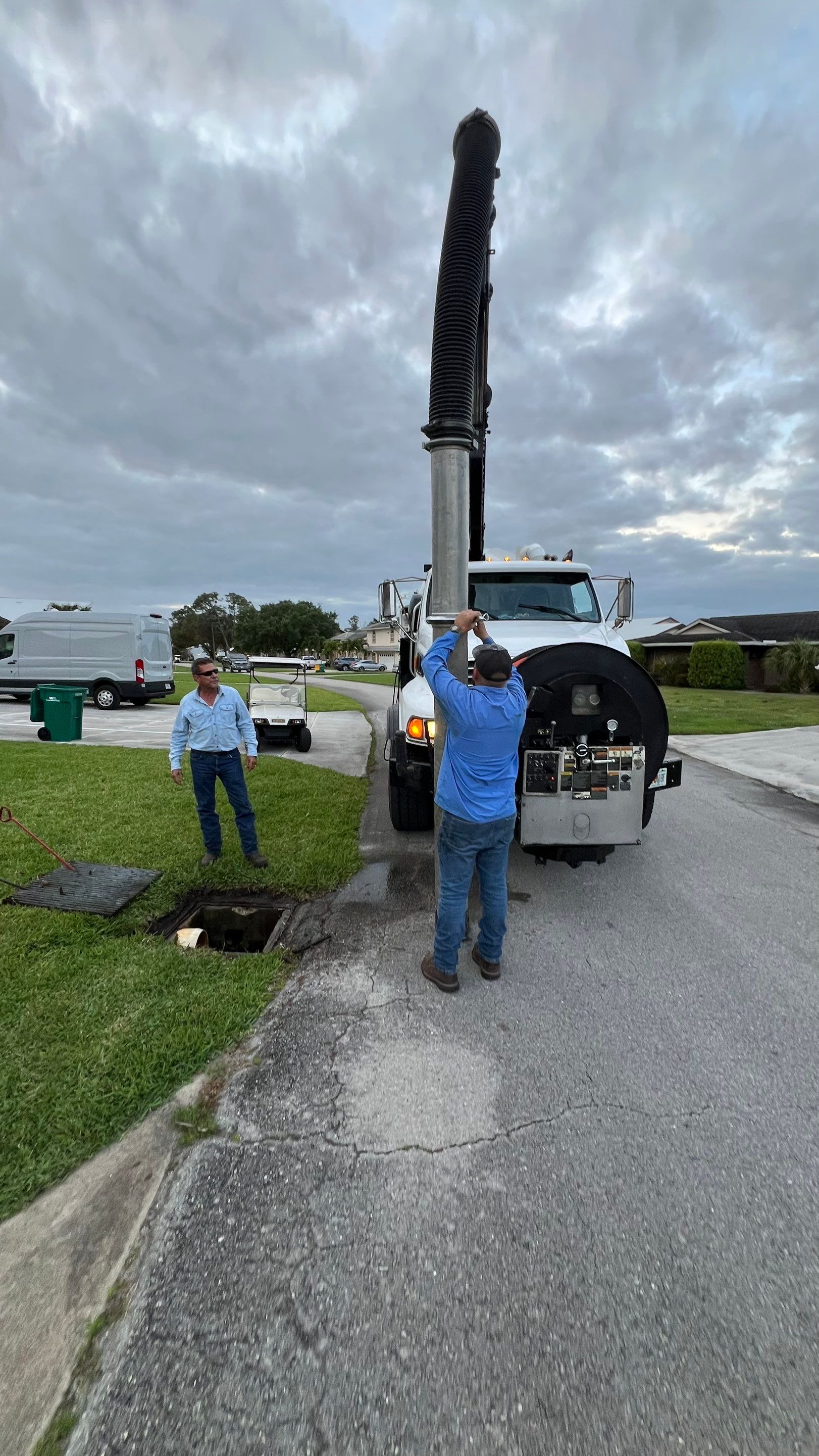 Naples Private Airport Community Catch Basin Cleaning by APS Power & Water