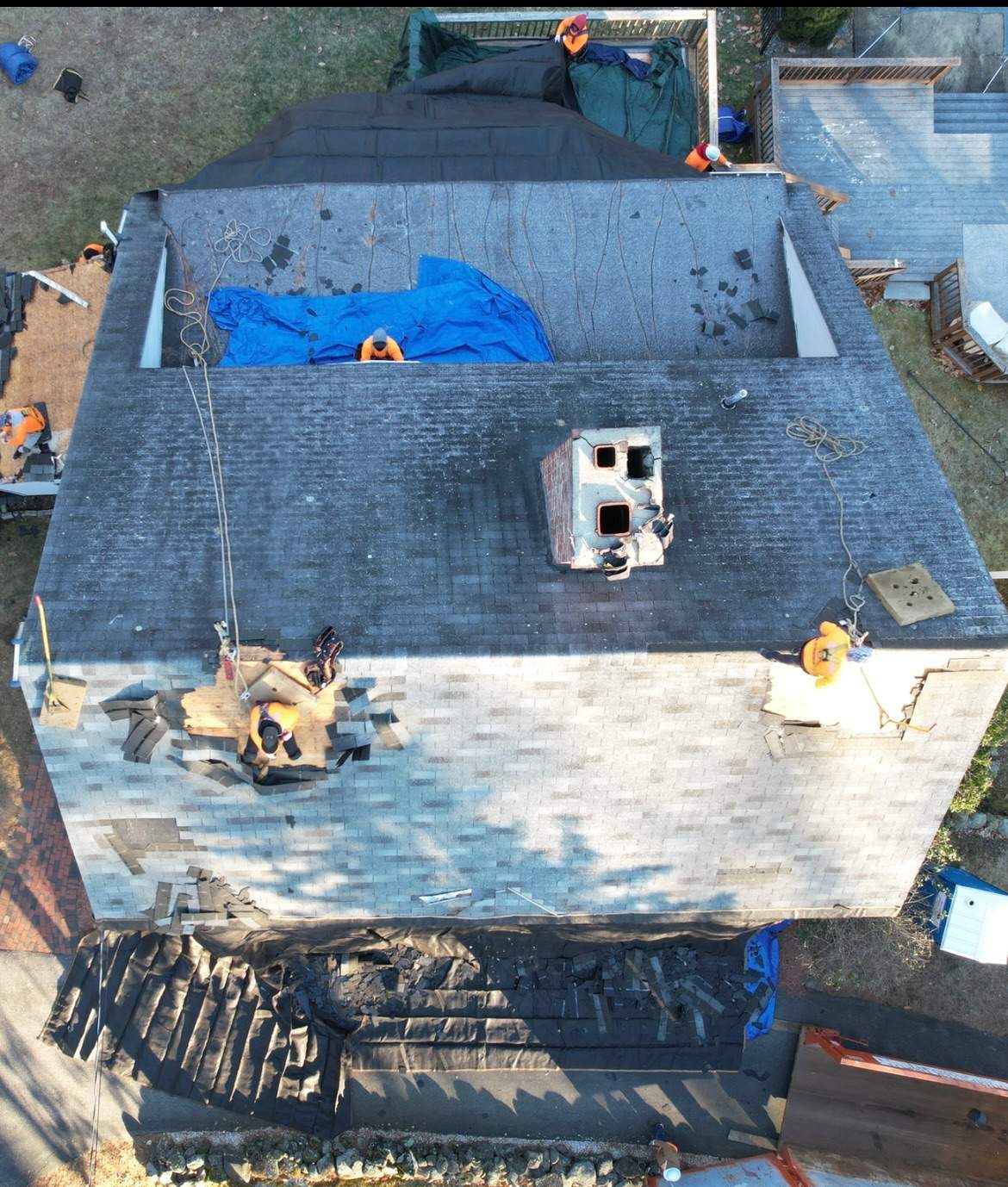 Residential Roofing Installation using Owens Corning Sierra Gray Shingles by Compass exteriors