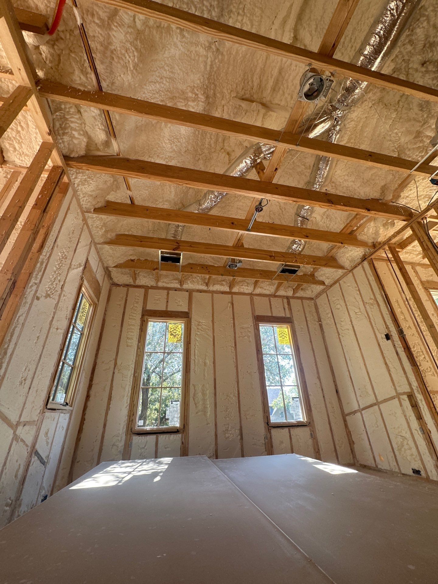 Another beautiful custom home in Dallas fully encapsulated ✔️ by Apex Insulation Solutions