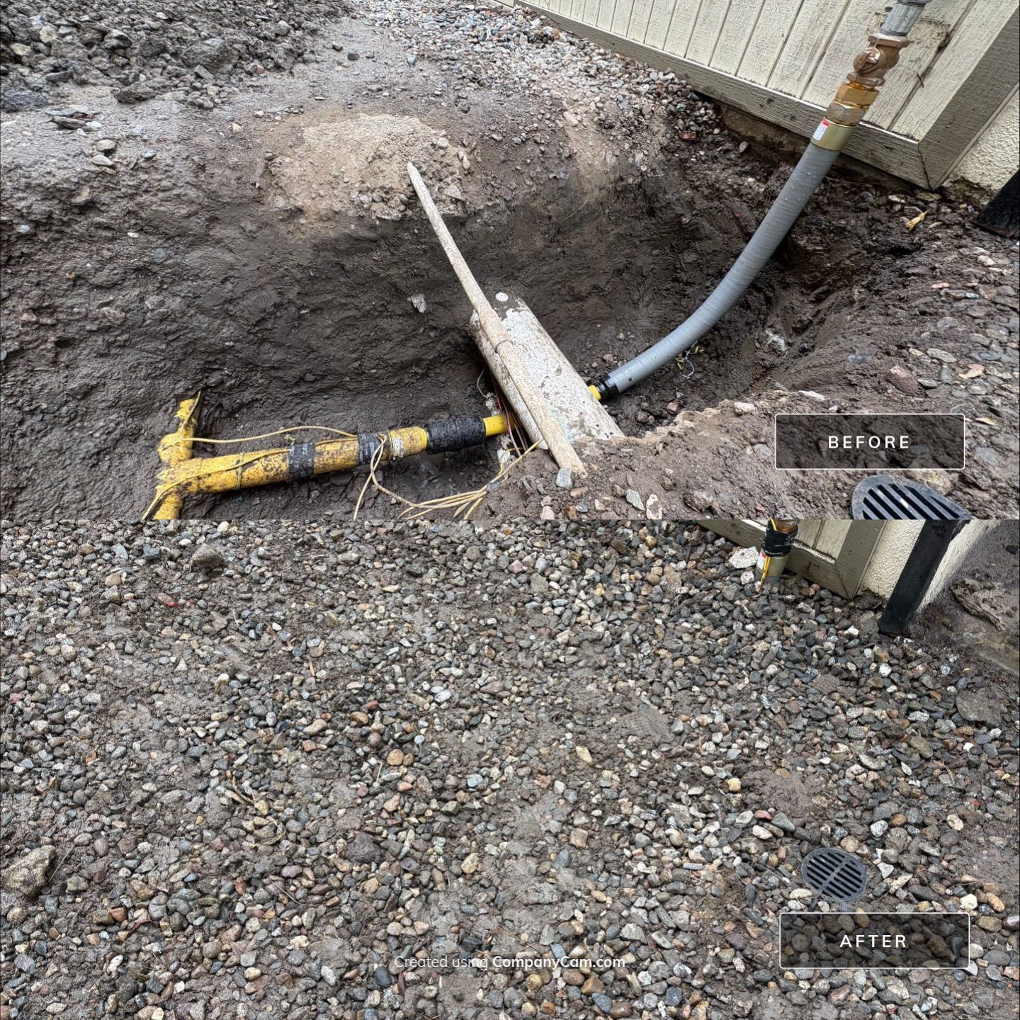 Bad Gas Line installation Leak by Professional Plumbing Inc 