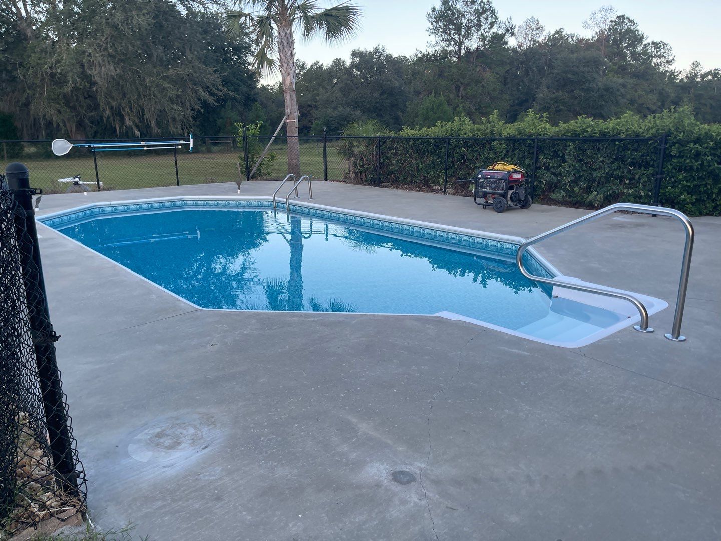Pool Deck in Lake City, FL in Mount Everest by Cross Creek Concrete Coatings