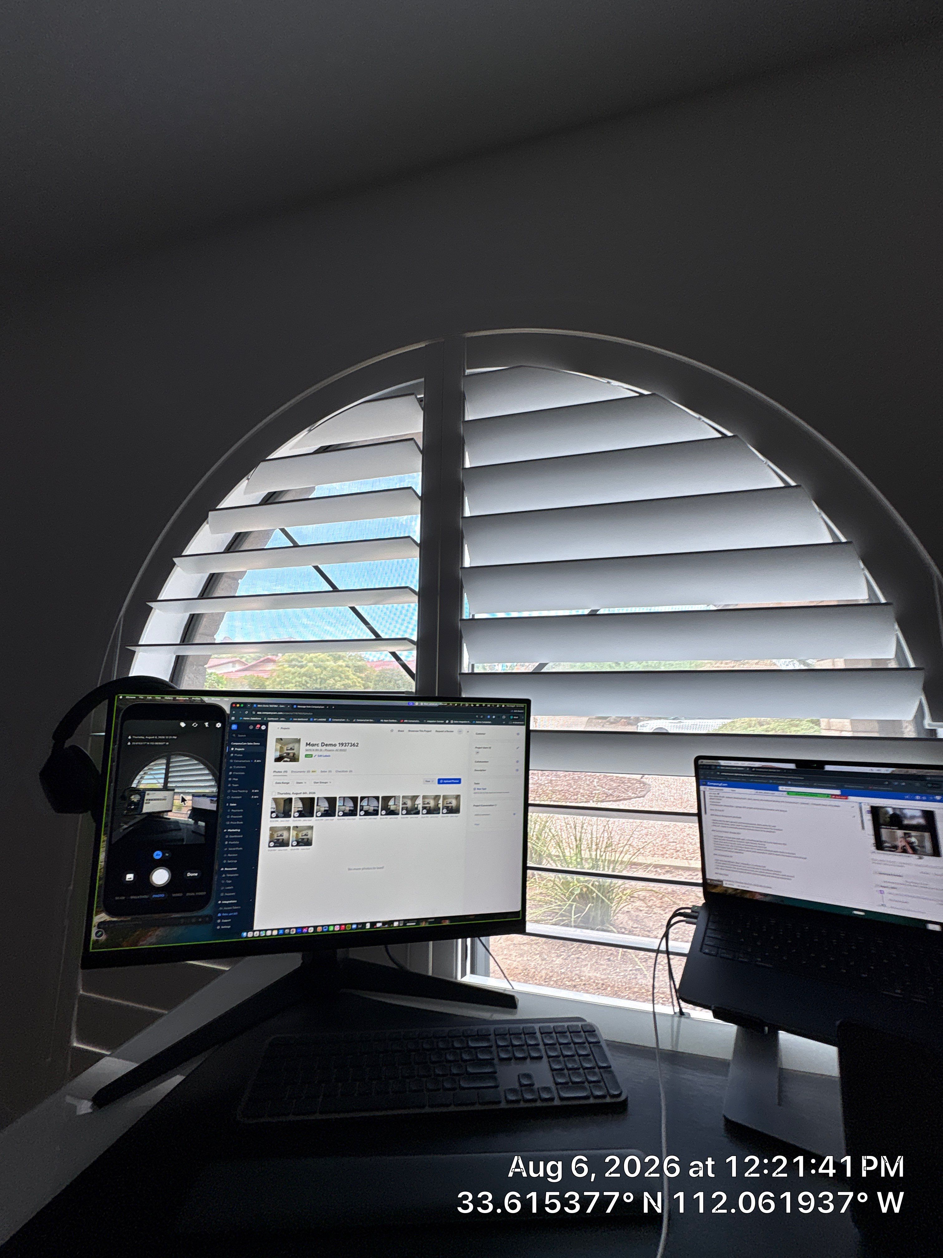 Modern Home Office Remodel with Custom Accent Wall in Phoenix by CompanyCam Sales Demo