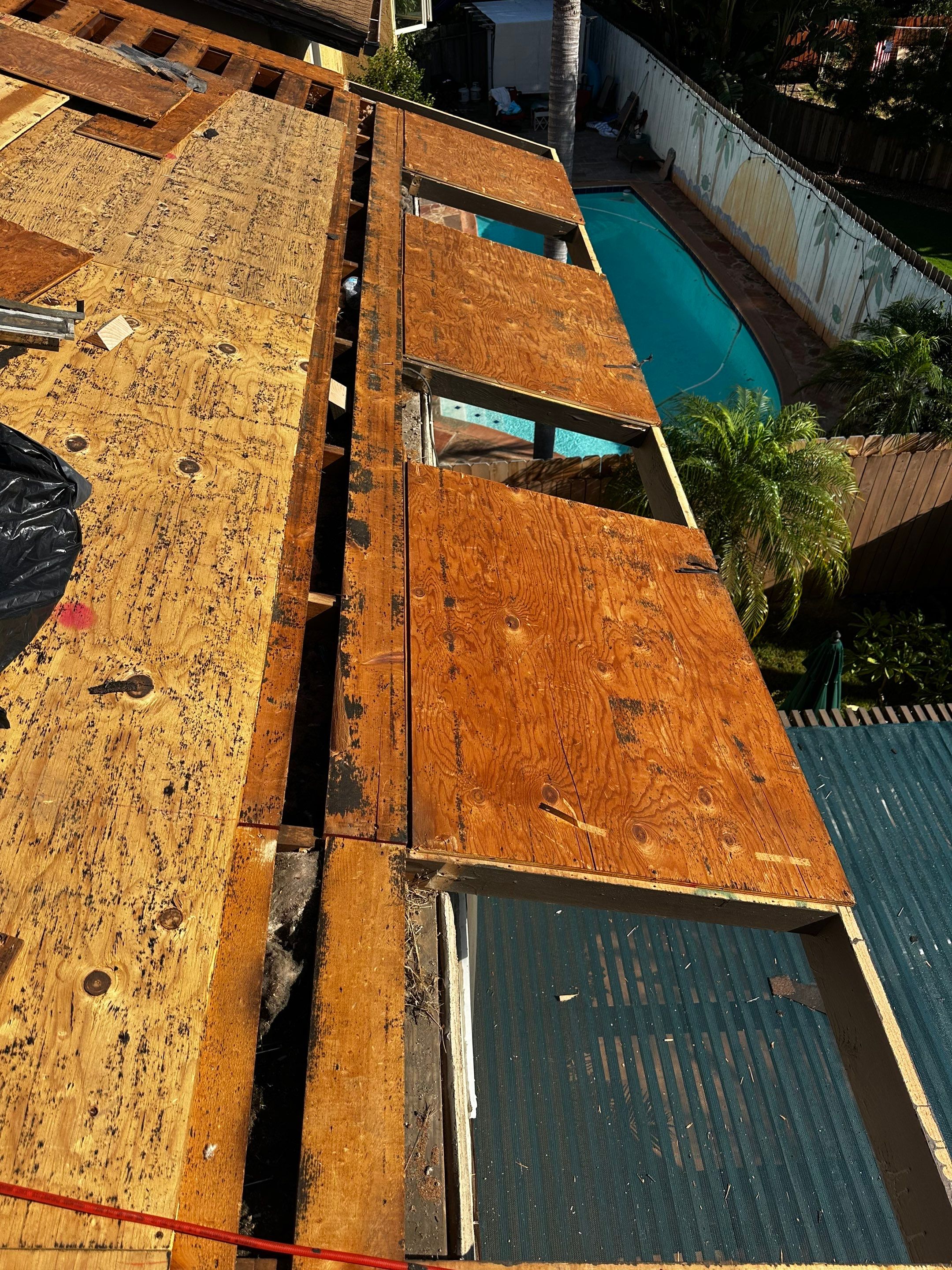 Full Residential Roof Replacement and Decking Repair in San Diego by Reliable Roofing San Diego Inc.