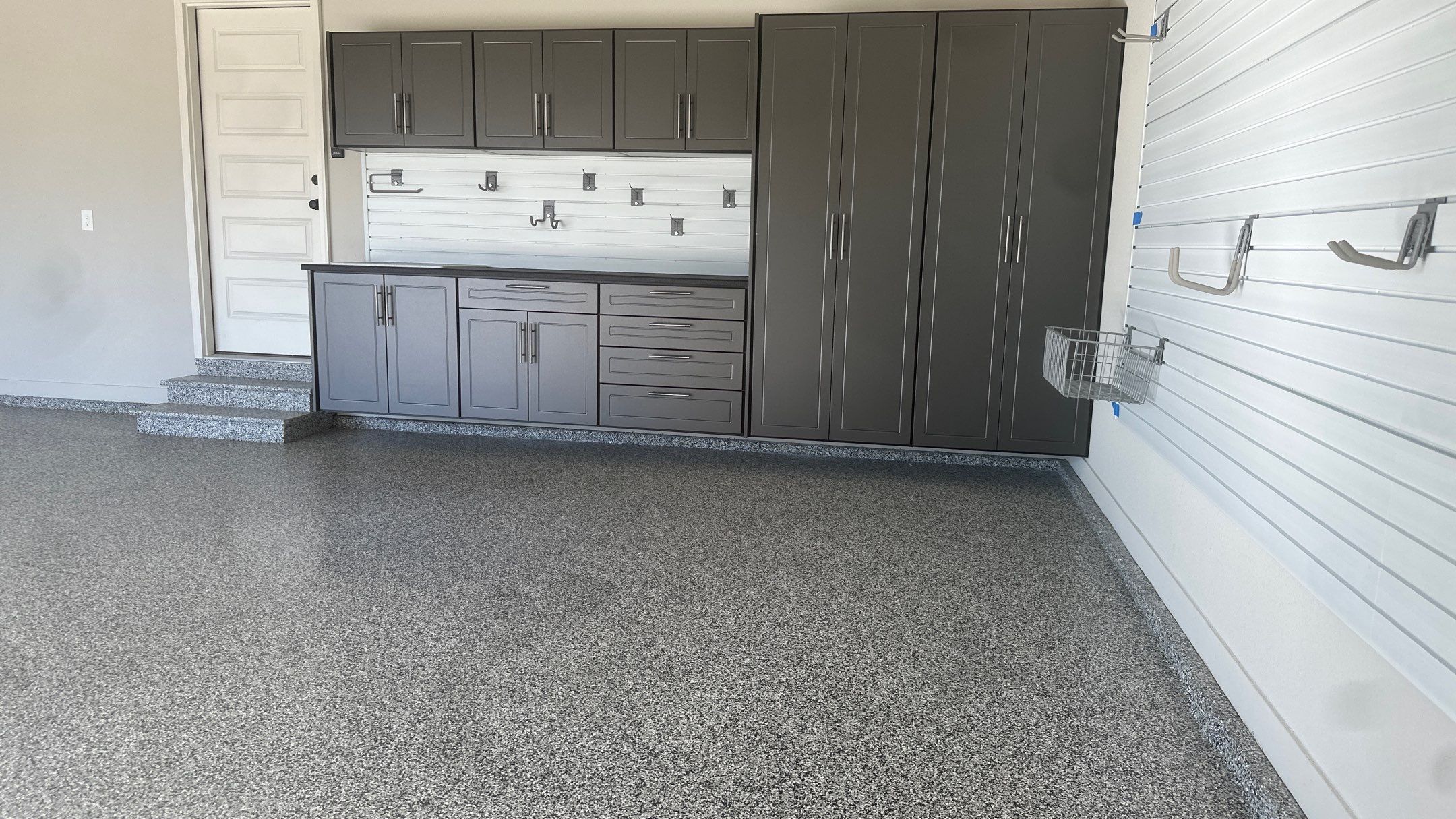 Lisa S. chose a pewter powder on her cabinets  by Banner Garage