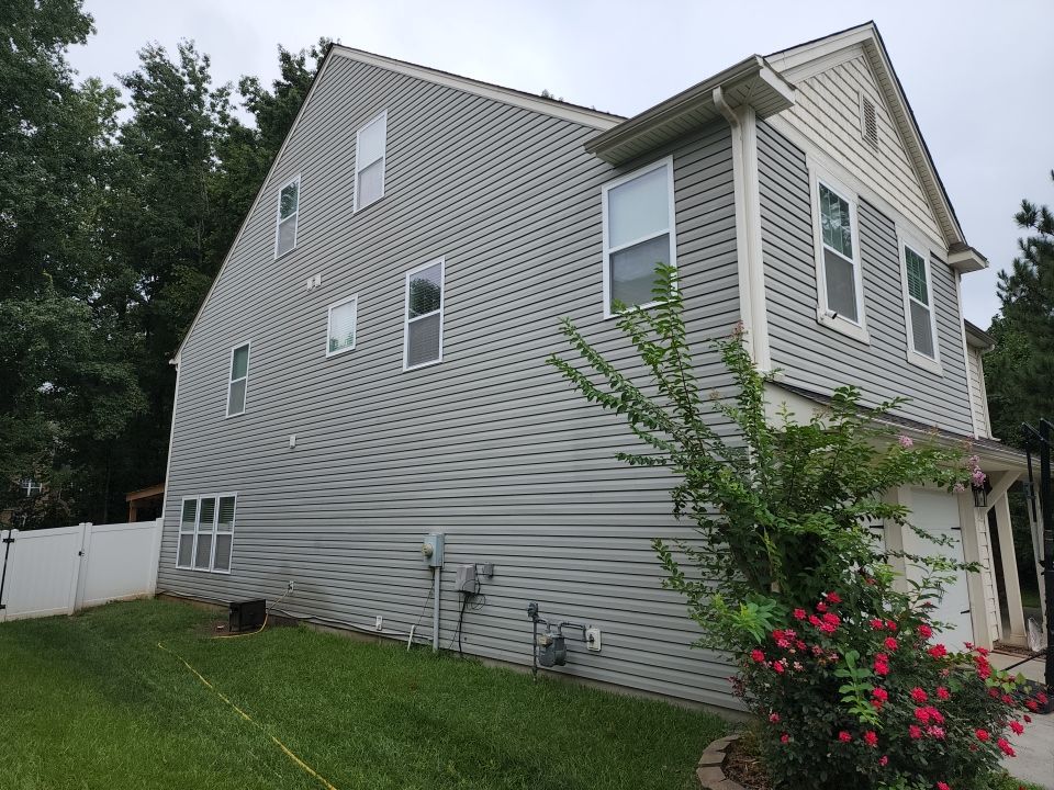 House Wash using cleaner by Power Wash Masters LLC