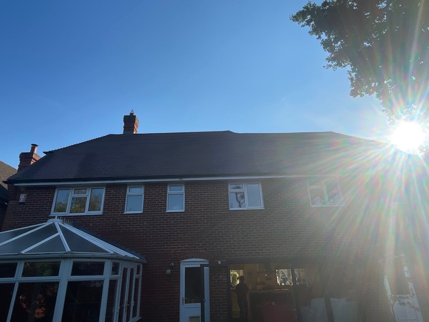 Roof Clean And Patio Clean using Honda 15lpm Low Pressure Washing Machine by Ges Exterior Cleaning ltd