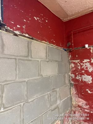Basement Foundation Repair and Concrete Block Wall Installation in Lincoln