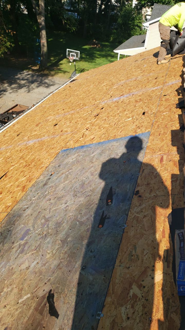 Marshall Roofing Project - Landmark Pro Max Def Pewterwood Designer Shingles by RM Banning, Inc.