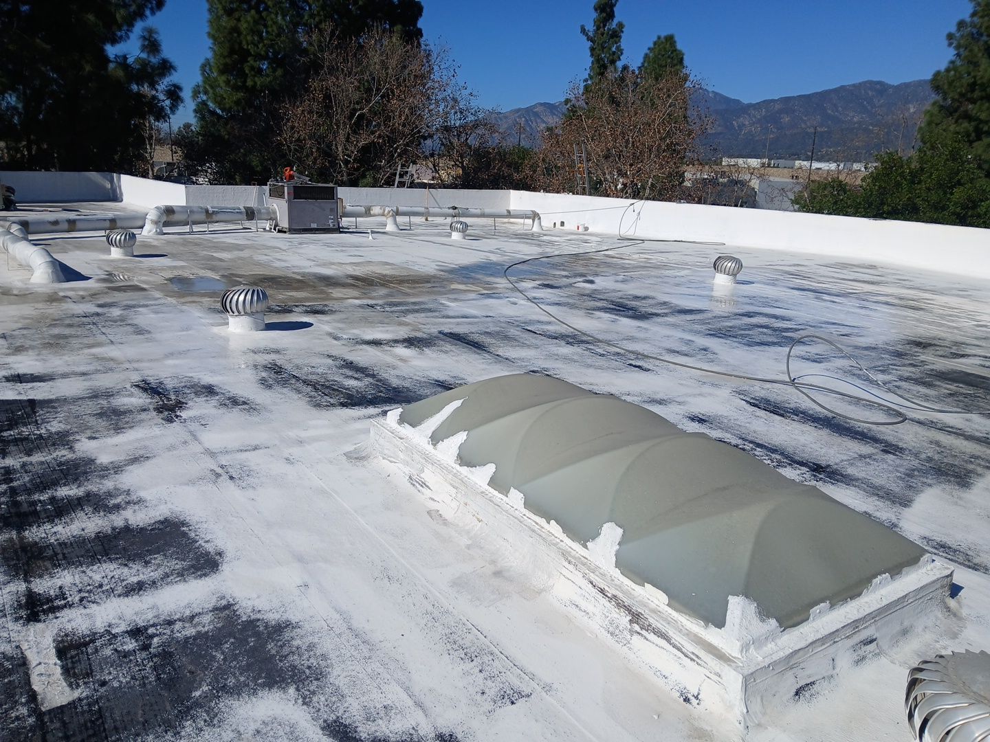 Silicone Coating - Commercial Property in Irwindale by Hull Brothers Roofing