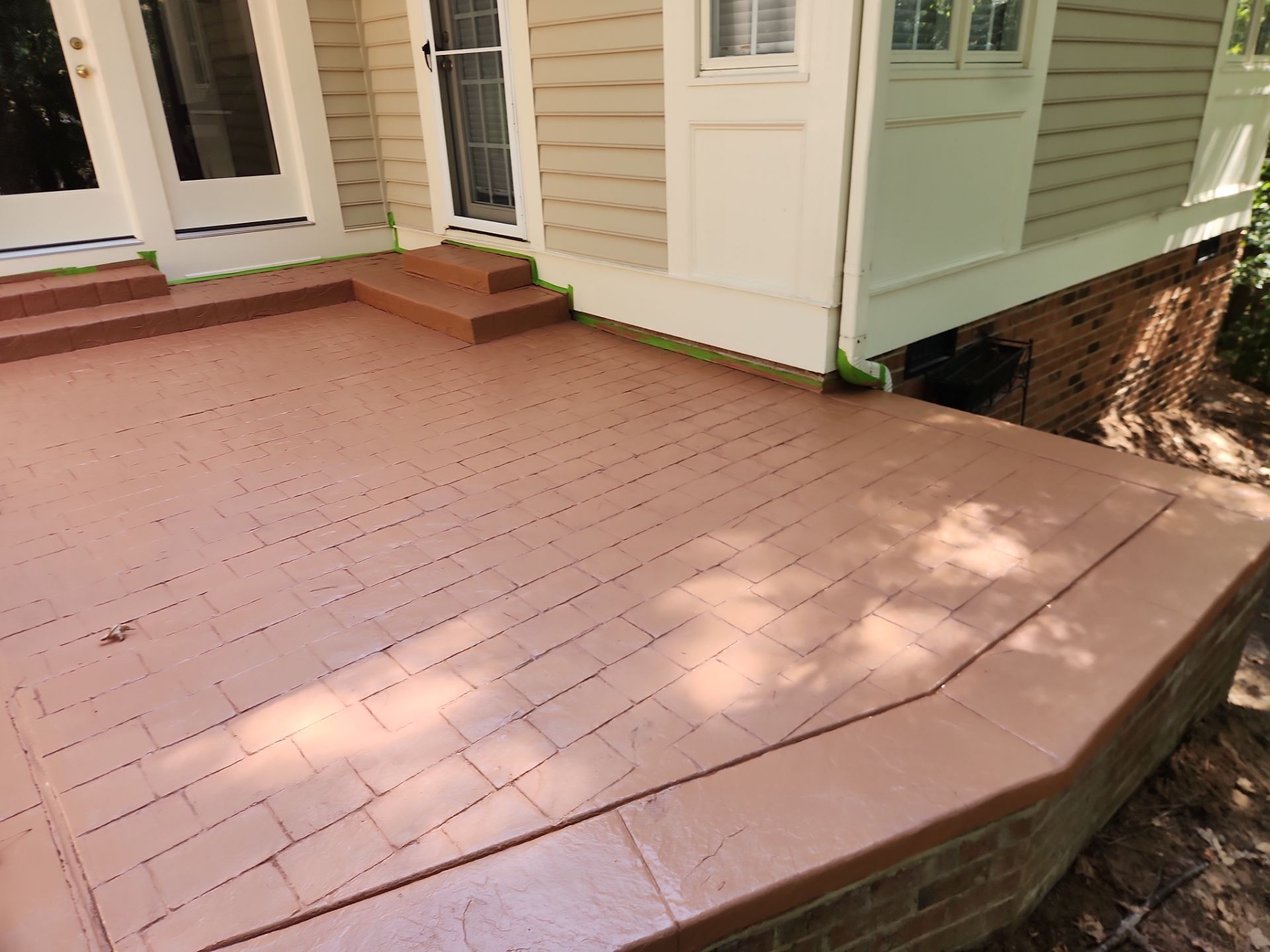 paver patio using Concrete Stain by DuraSeal