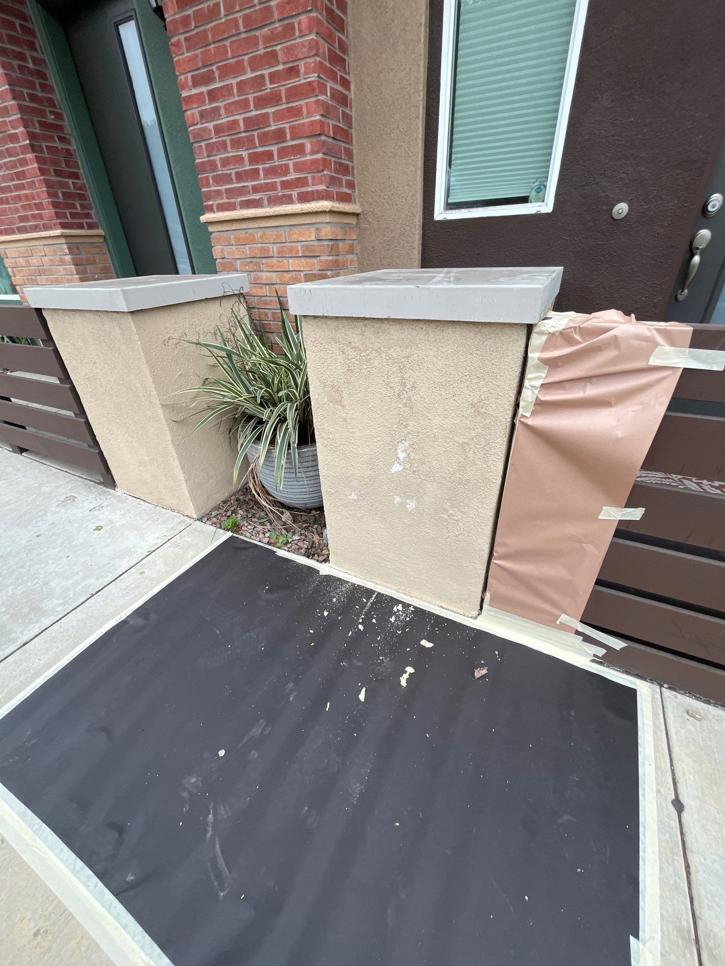 Pillar Stucco Repair in Glendora by One Stop Source