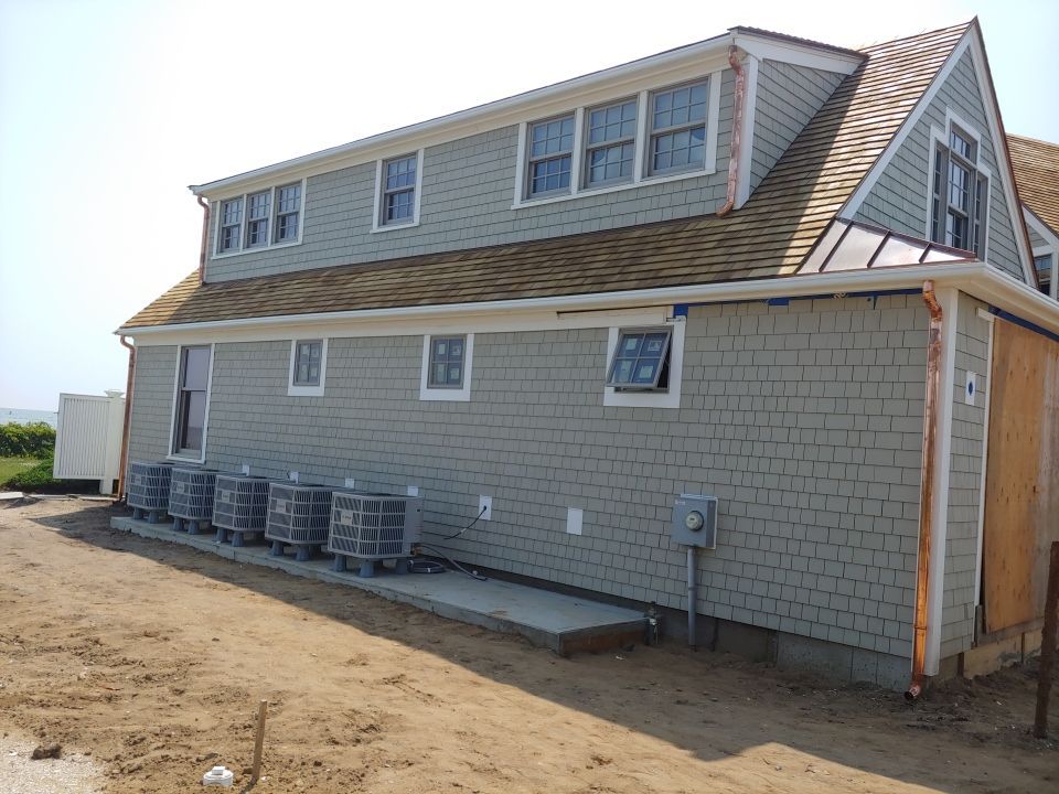 Gutter Installation using 4x6 Fiberglass Gutter in Harwich Port, MA by Gutter Pro Enterprises