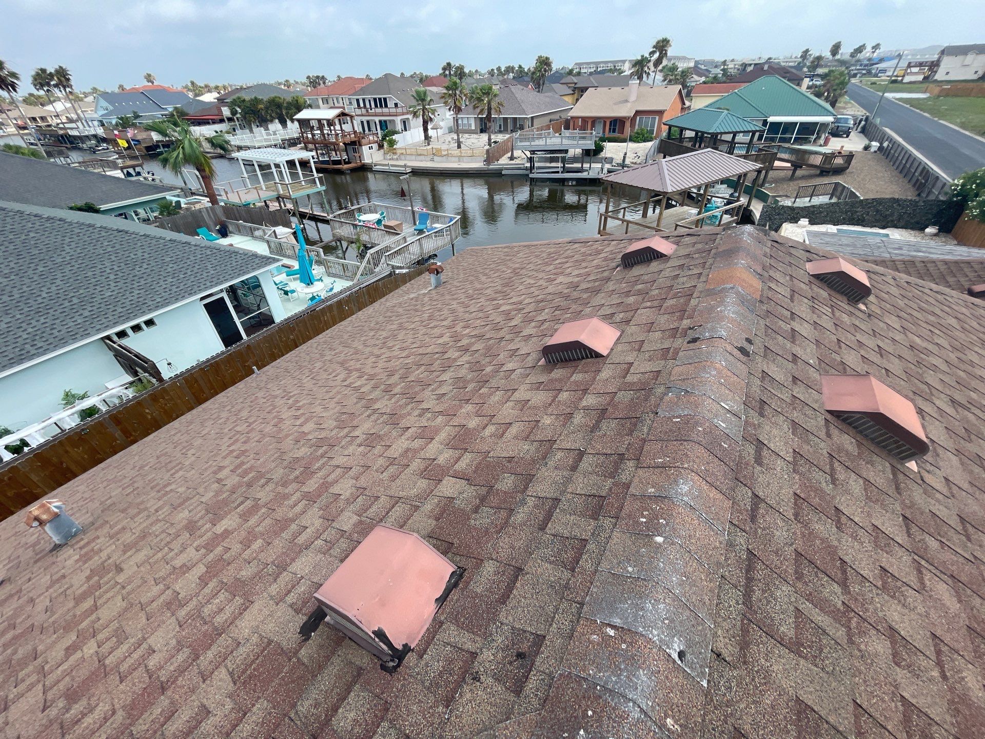 Residential Roofing Installation using GAF HDZ Barkwood by Lighthouse Roofing