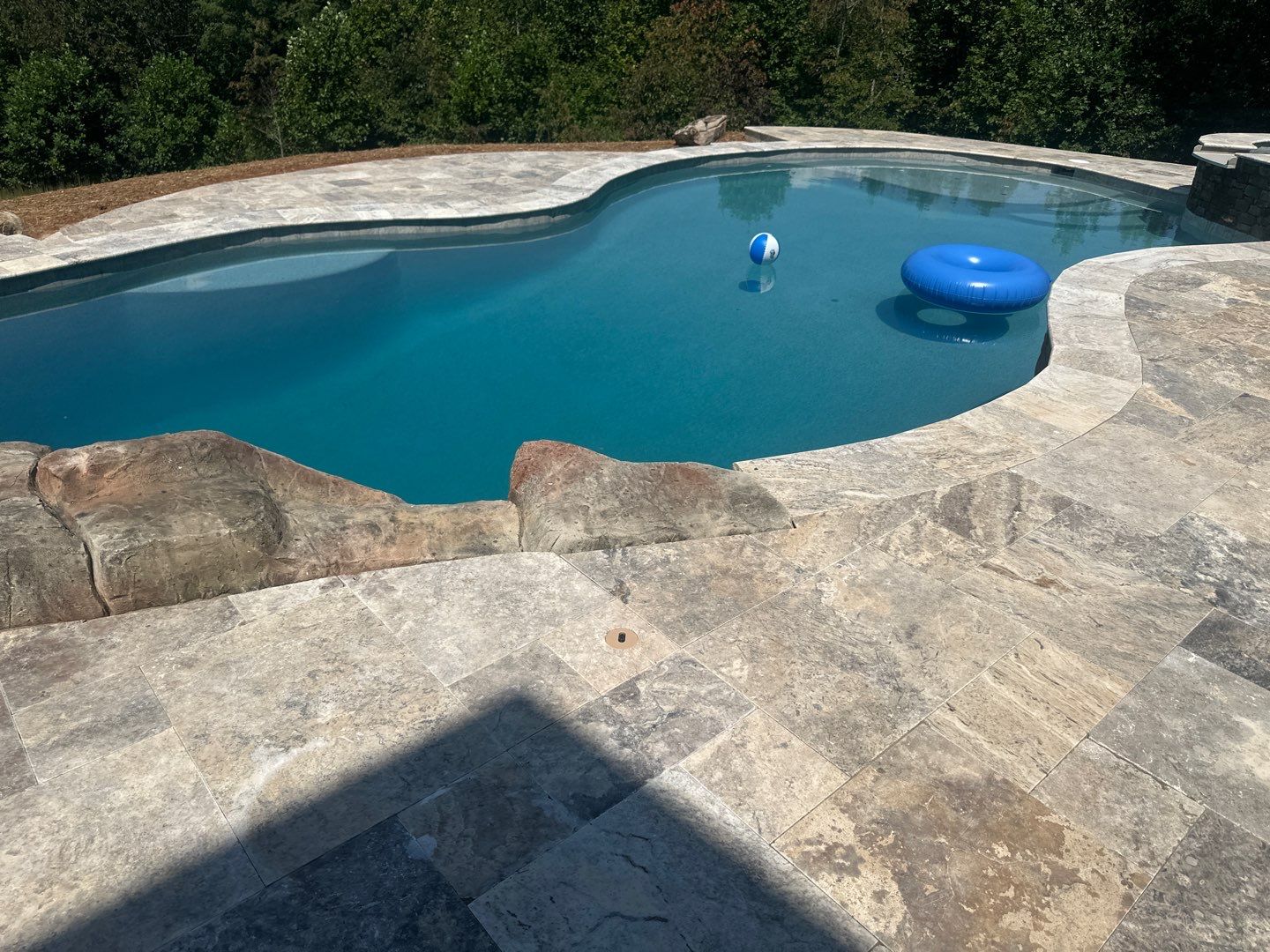 Pool Area Hardscape  by Growing Edge Landscape & Design, Inc.