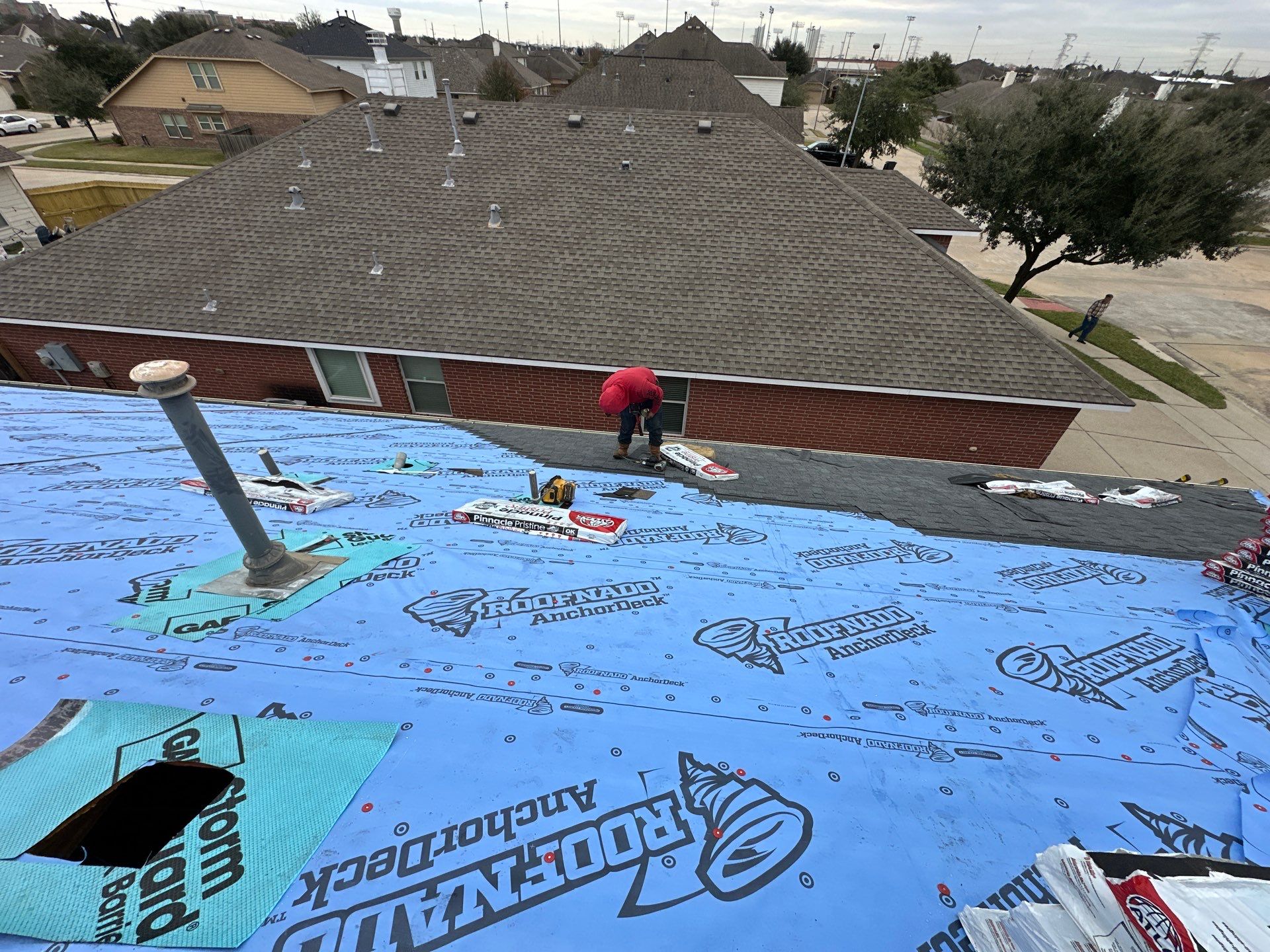 Project in Houston by Motion Roofing