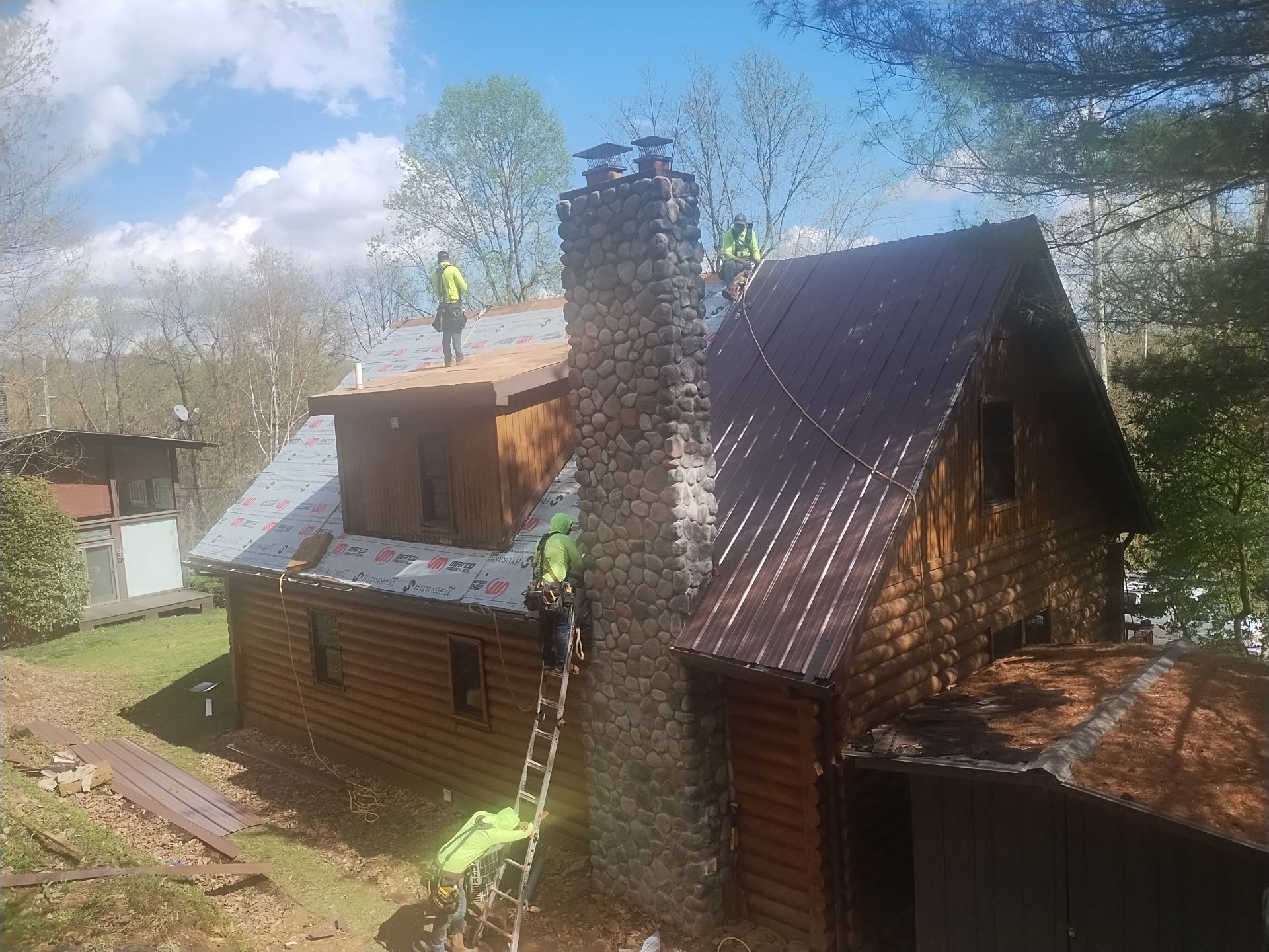 Residential Roofing Installation using Metal by Mr. Roofer