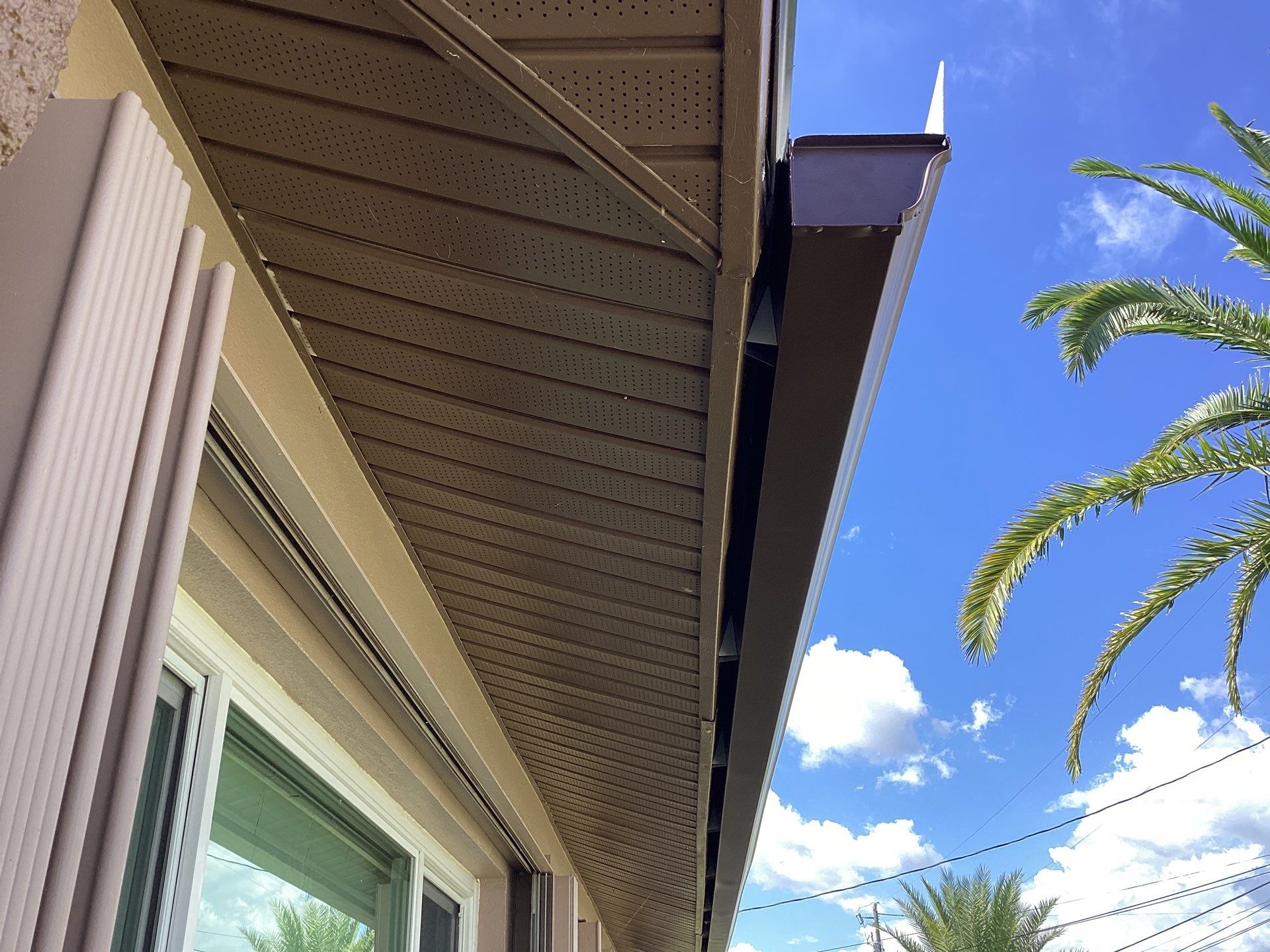 Brown Seamless Gutters using Royal Brown Seamless Gutters in Cape Coral FL by Gutter Professors