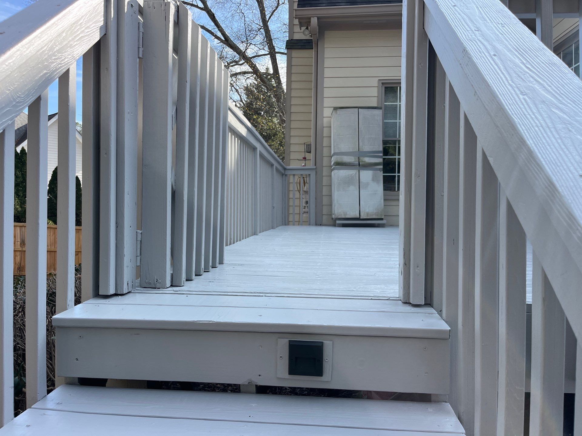 Deck Stain using Sherwin Williams Self Priming SuperDeck SOLID Stain by Nelson Exteriors 