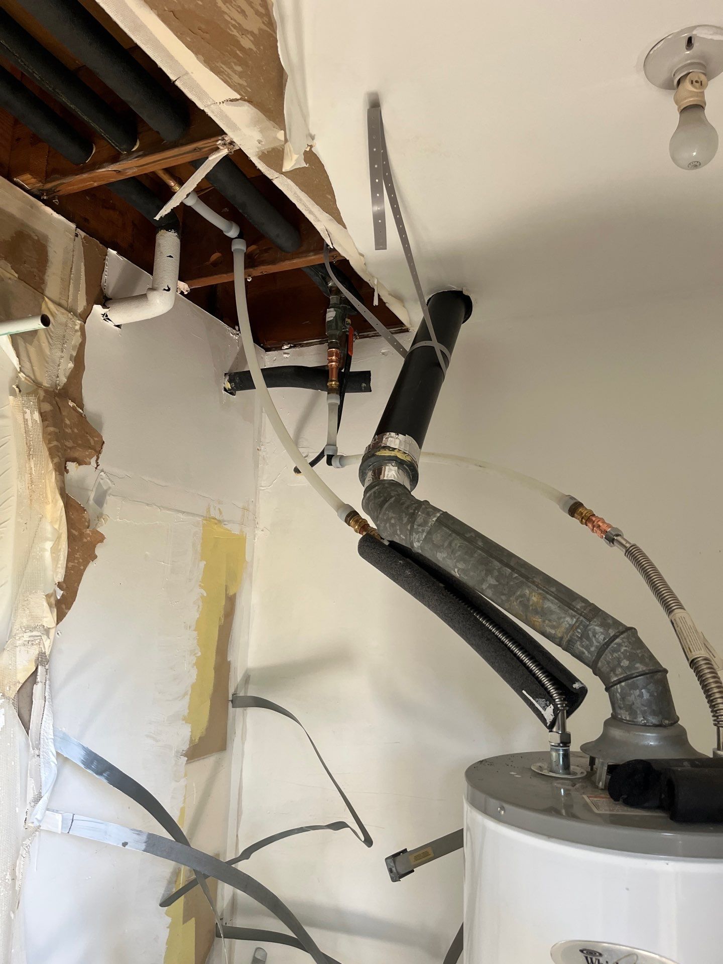 Water Heater Piping Installation by Us Plumbing 