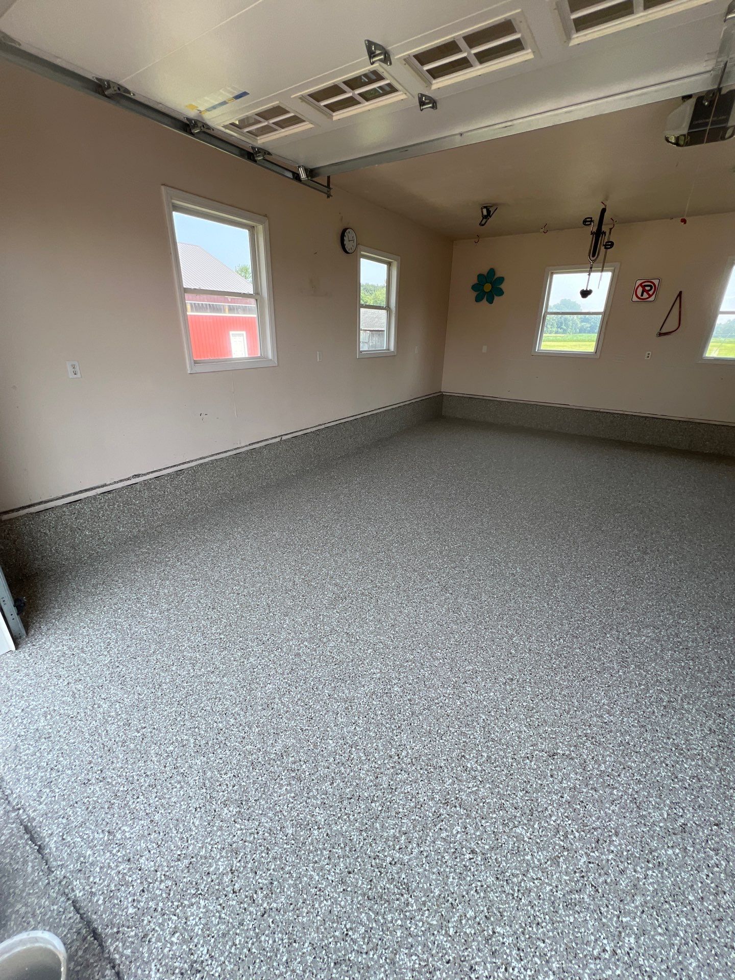 Garage using Smoke by Freedom Concrete Coatings. 