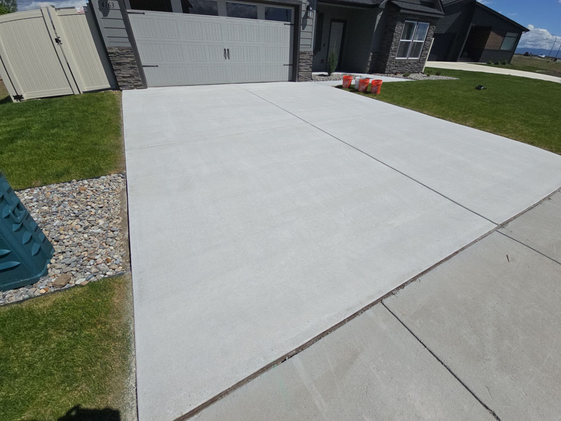 Driveway, garage, walkway Transformation using Ash Hybrid by Croc Coatings, LLC
