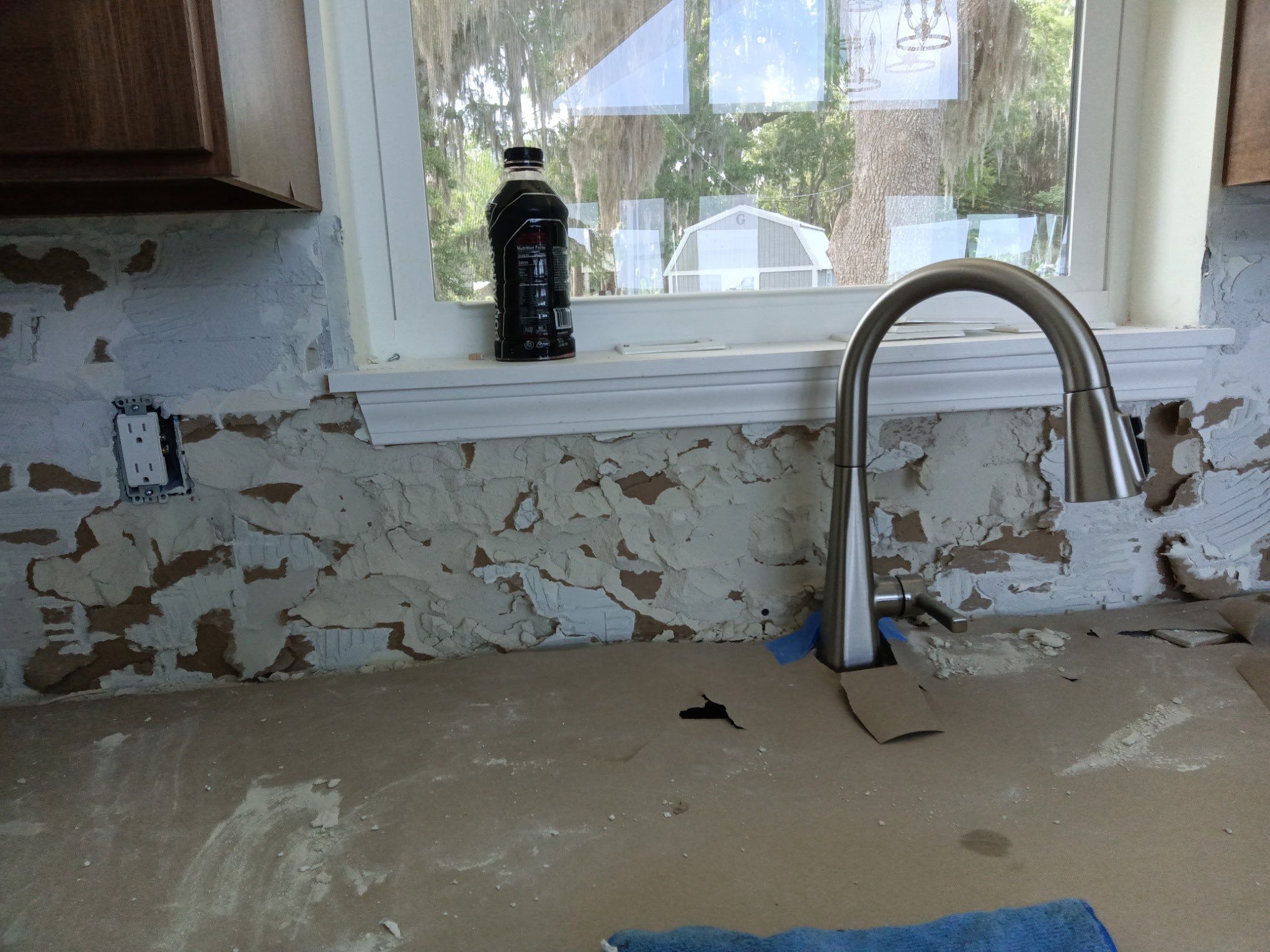 Backsplash Fix From Previous Install by Axtra Hand