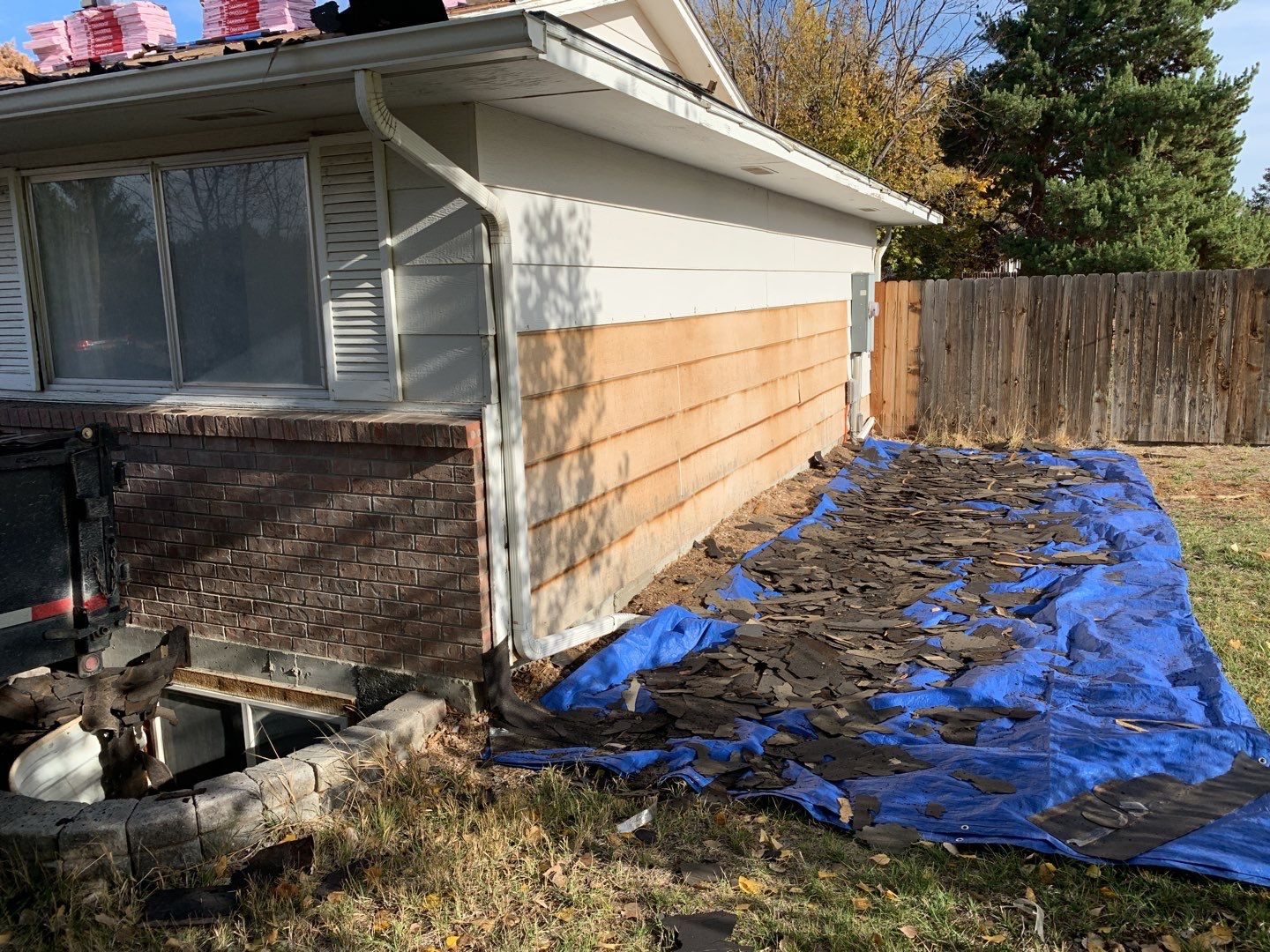 Boise single level low pitched roofing installation using Owens Corning in Teak by ID Roofing LLC