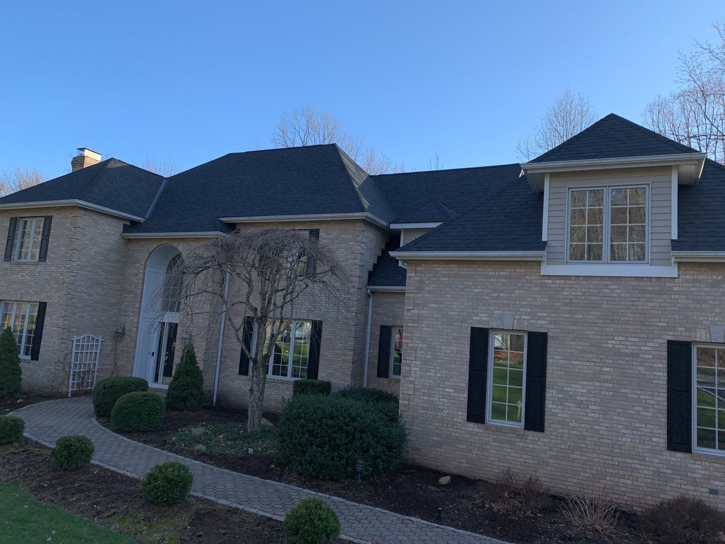 Residential Roofing Installation using Owens Corning TruDefinition Onyx Black by A Plus Exterior