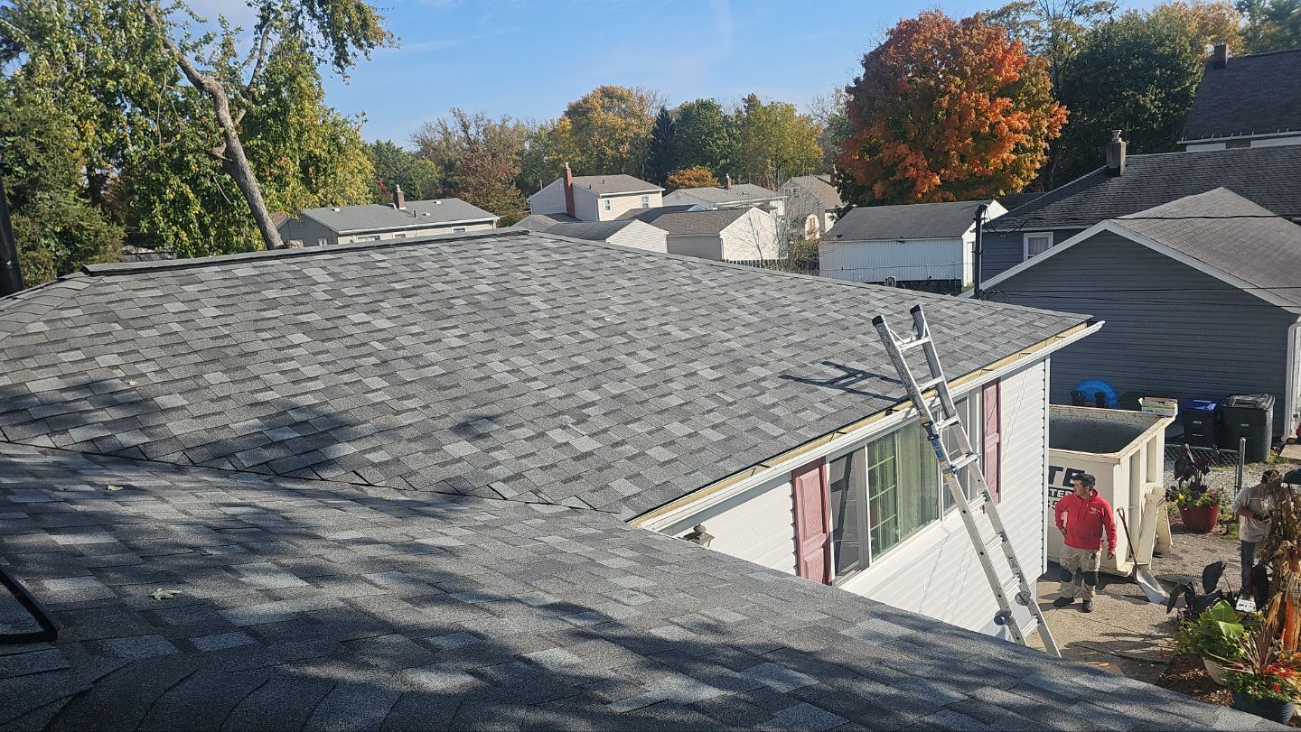 Atlas Pinnacle, Color, Coastal Granite, Drip Edge, Color, Black by Eagle Eye Roofing