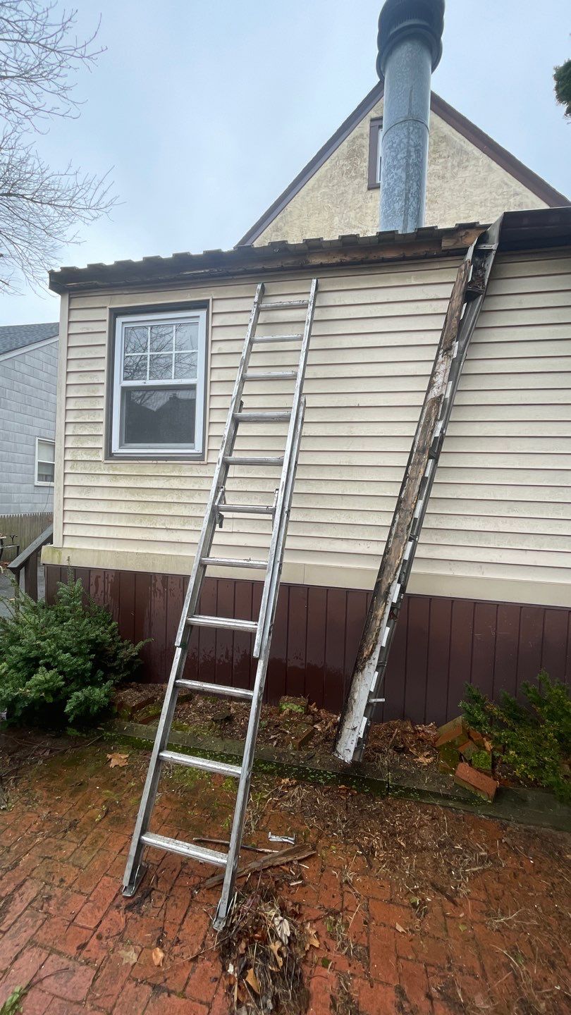 Rotted Fascia rebuild and gutter replacement by Above All Gutters 