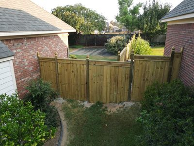 6ft Treated Pine Good Neighbor Fence French Gothic Posts