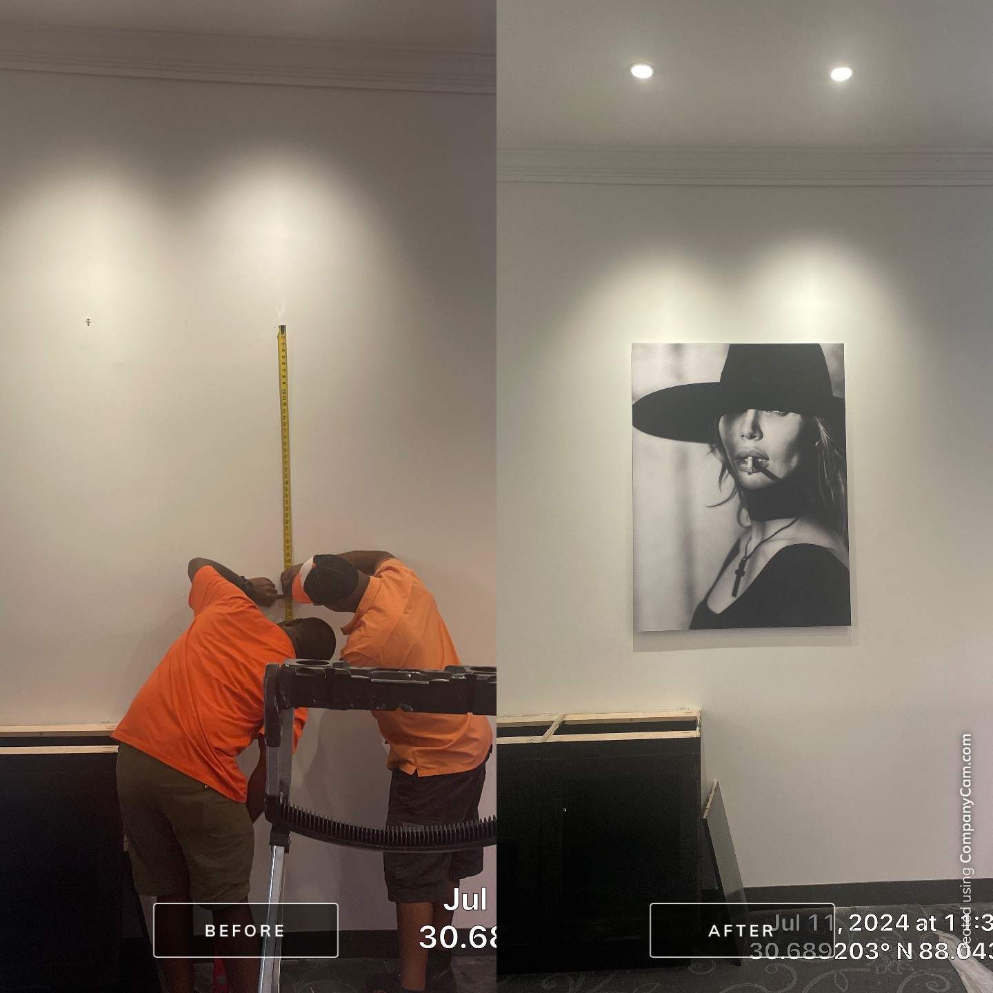 Before & After Transformations by Hangman Mounting & Installation 