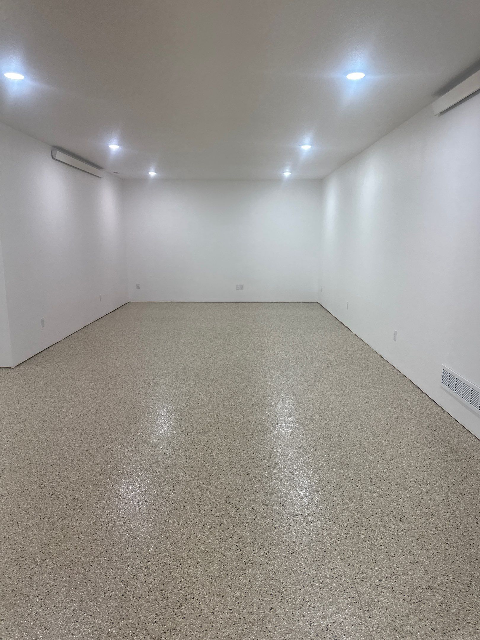 Barndominium Flake Coating and Concrete Floor Finishing in Greenfield by Revival Concrete Coatings