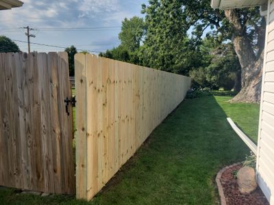 Residential Wood Privacy Fence Replacement and Gate Installation in Waterloo
