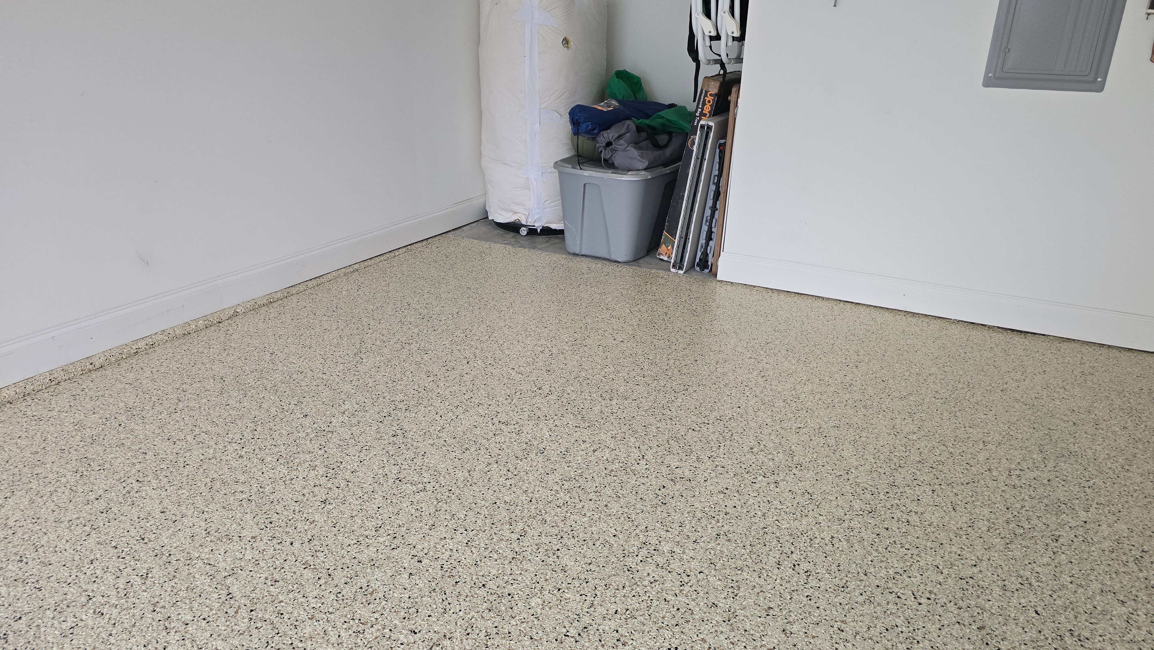 Garage & Front Porch Using Shoreline by Elite Floor Solutions