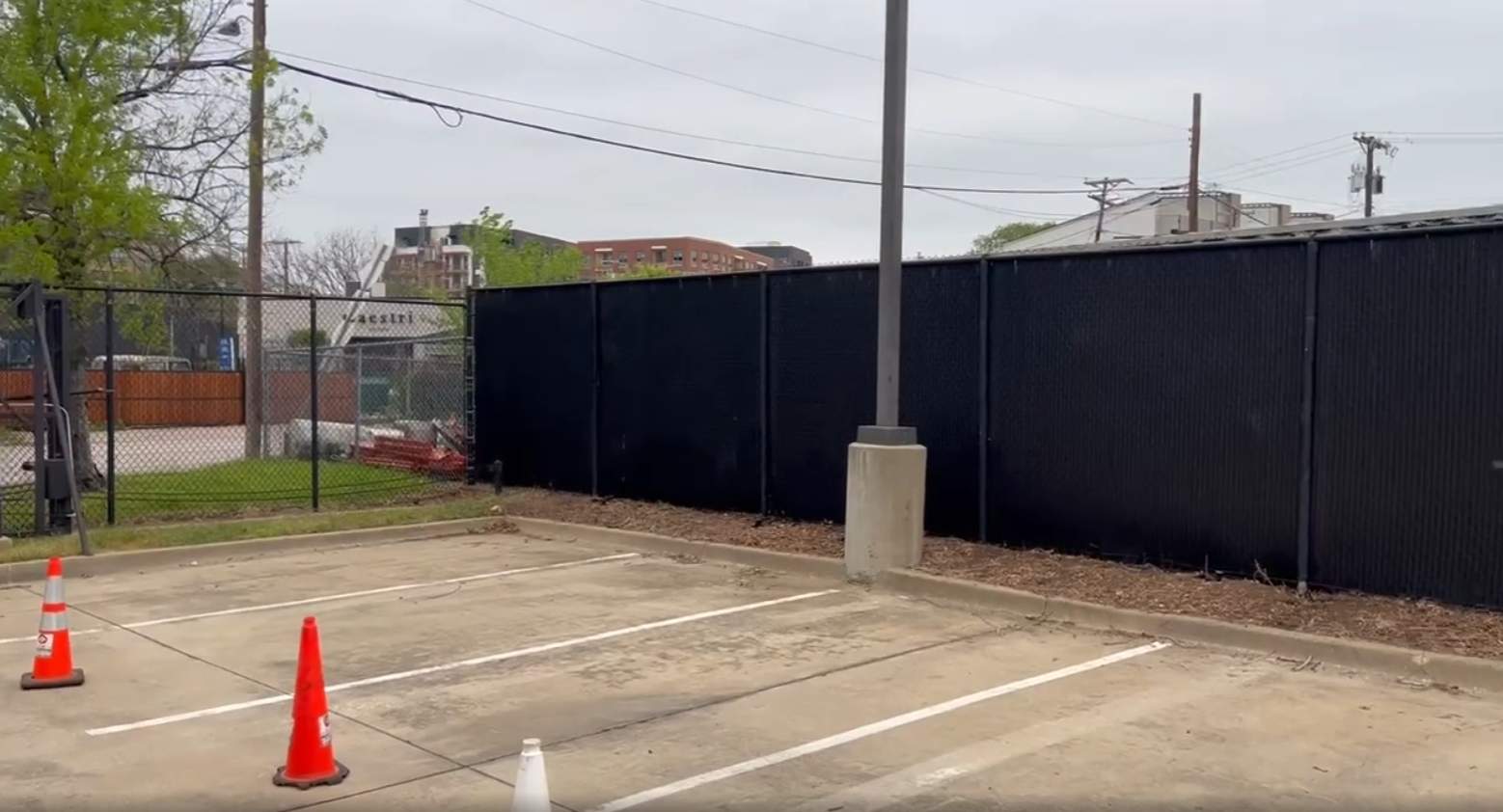 Chain link Privacy Slats by 3:16 Roofing and Construction