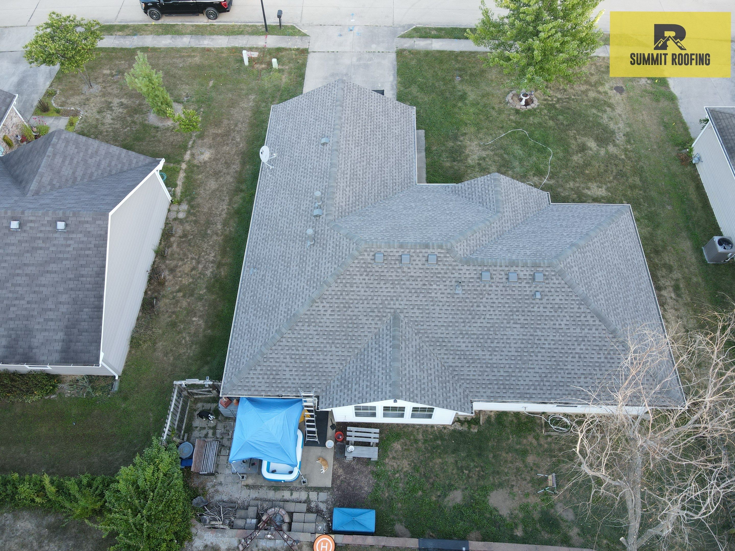 Architectural Shingle Roof Replacement and Decking Repair in Columbia by Summit Roofing