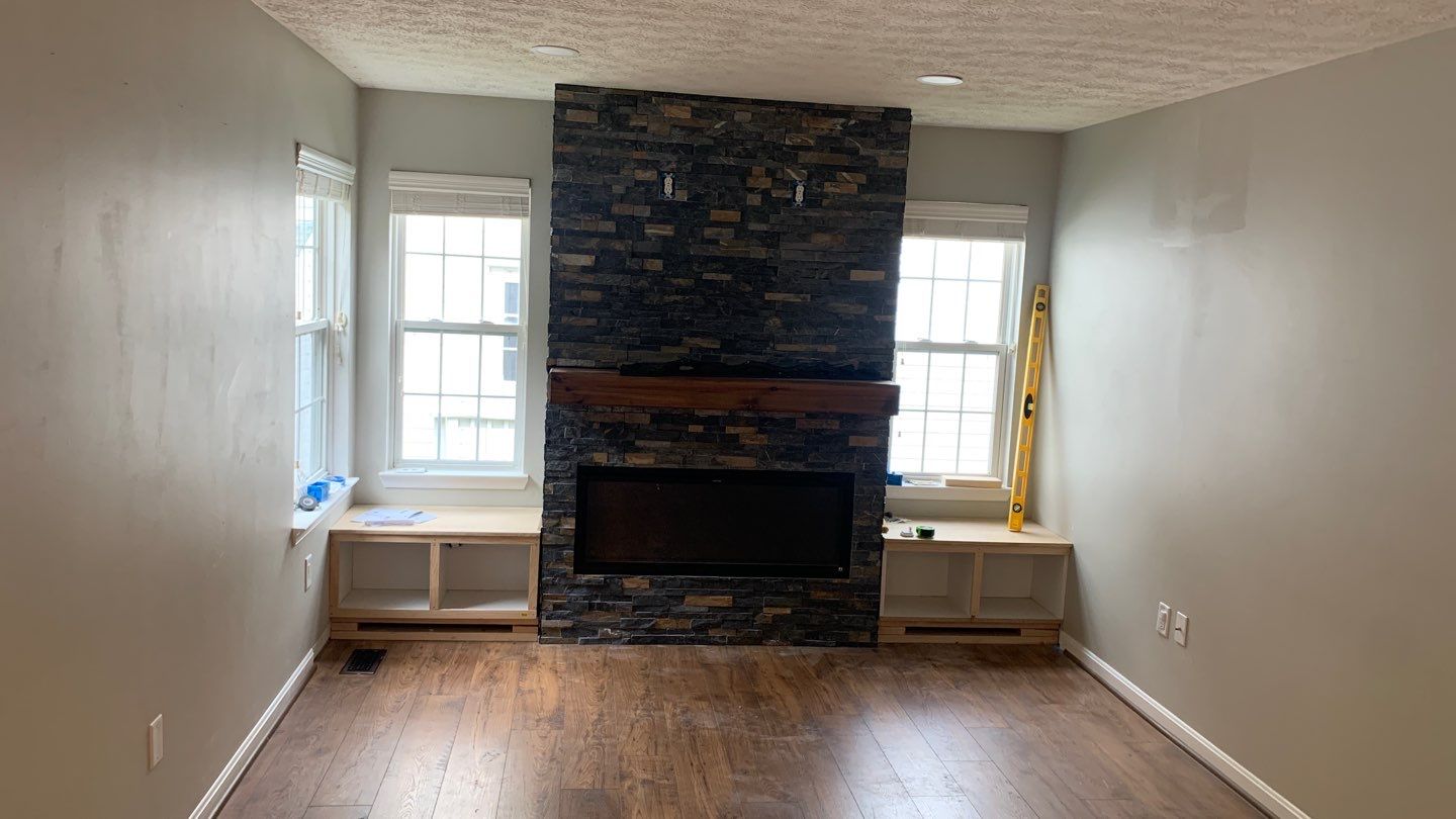 Fireplace Build by Greenspring Construction Services