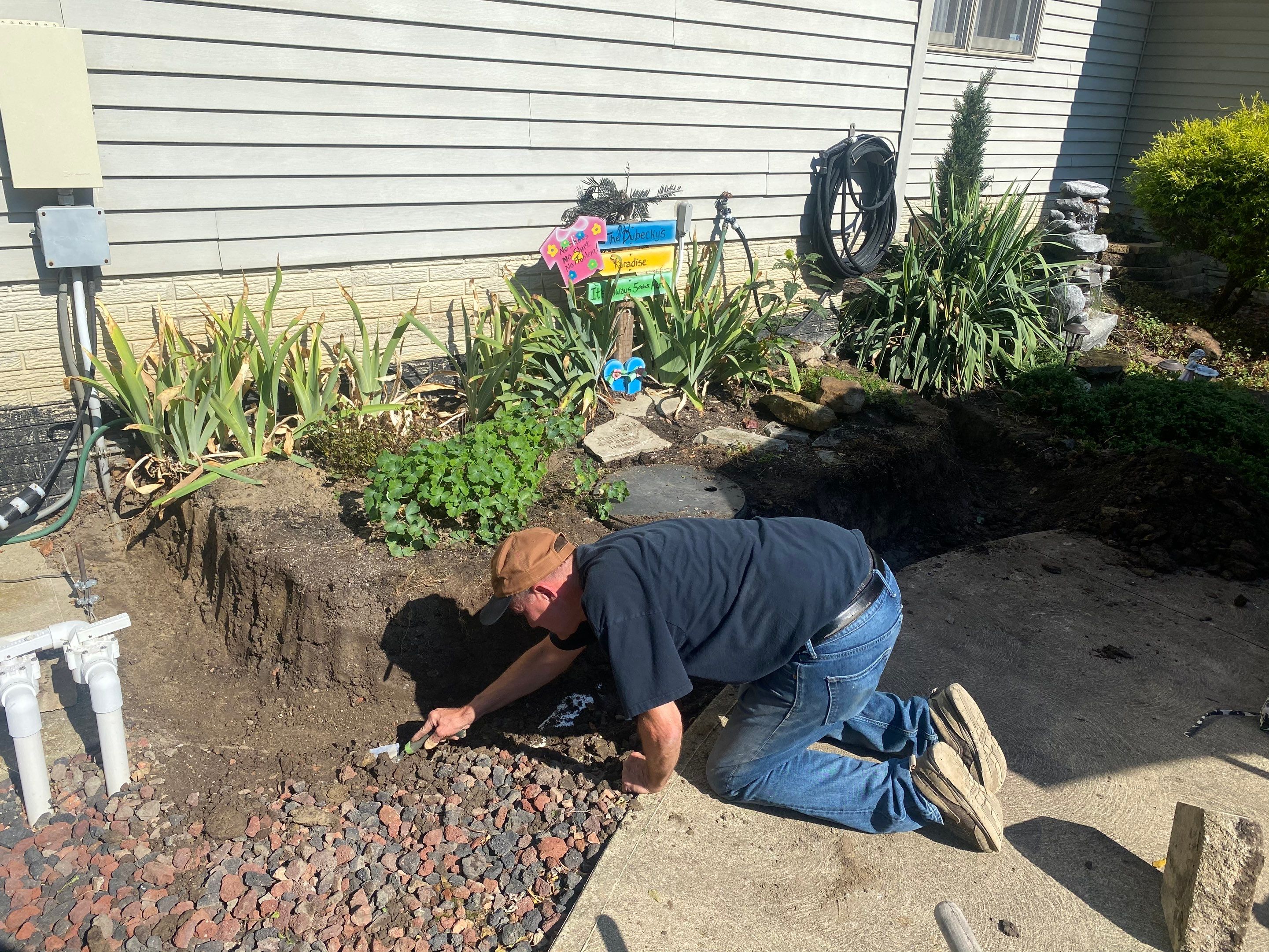 Hardscape River Wall Projects by Elm Rose Gardens