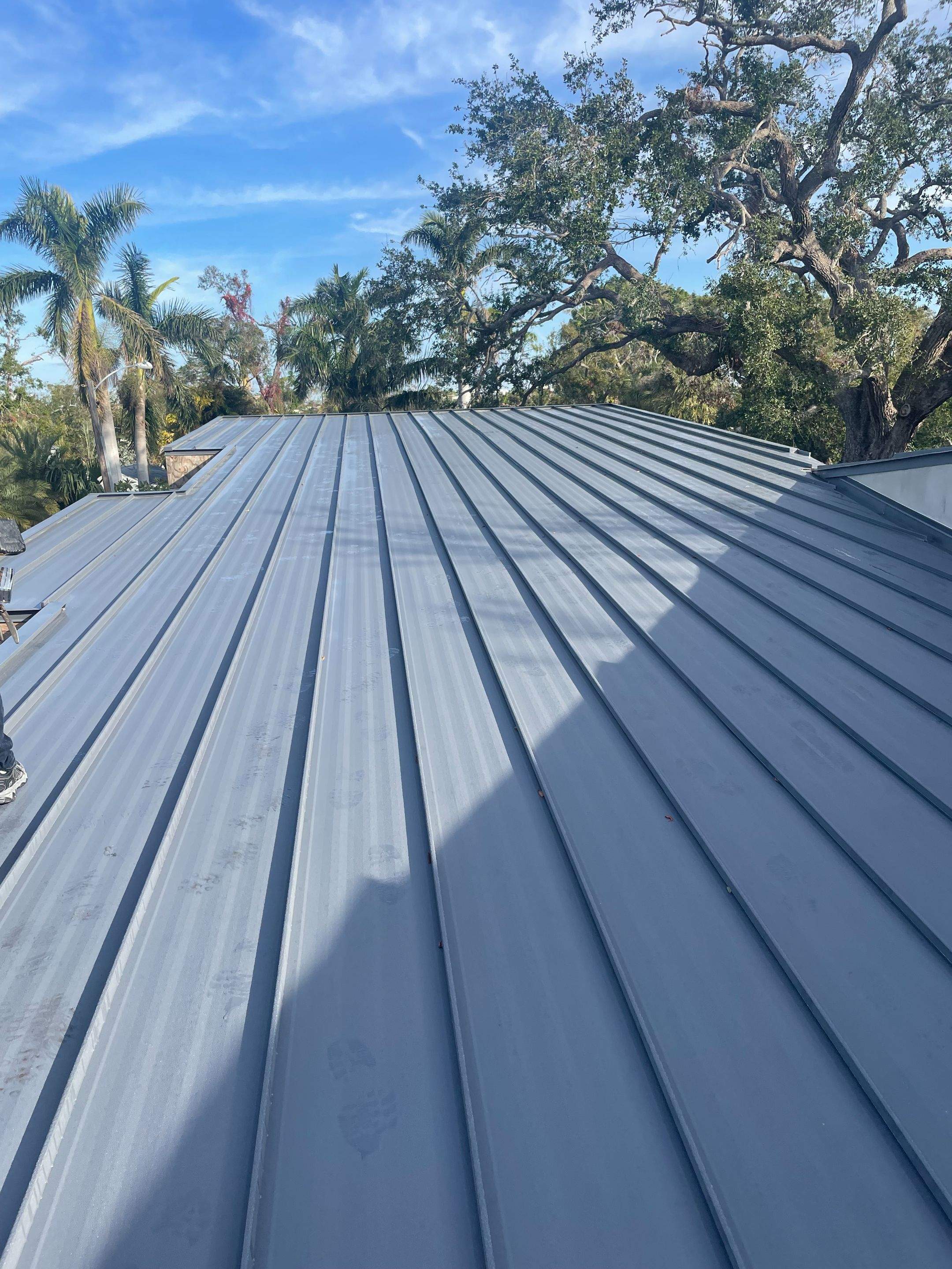 24ga 1.5 Snap Lock Charcoal Gray by Total Roofing System The Metal Roof Experts